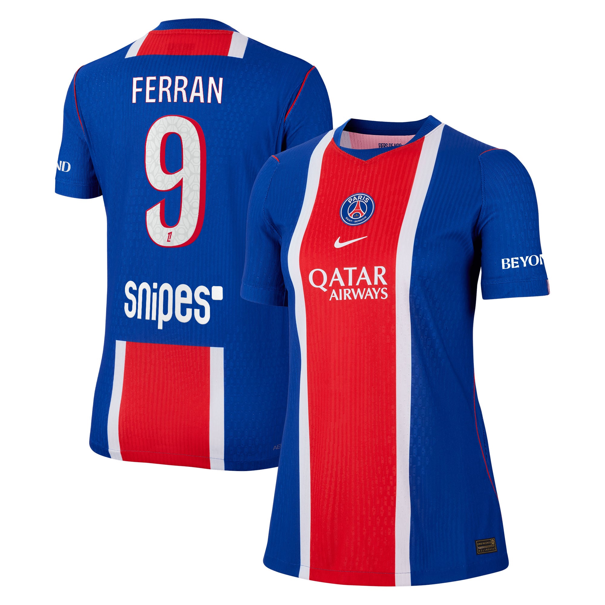 PSG Nike Home Aero-FIT Match Shirt 2026-27 - Womens with Ferran 9 printing