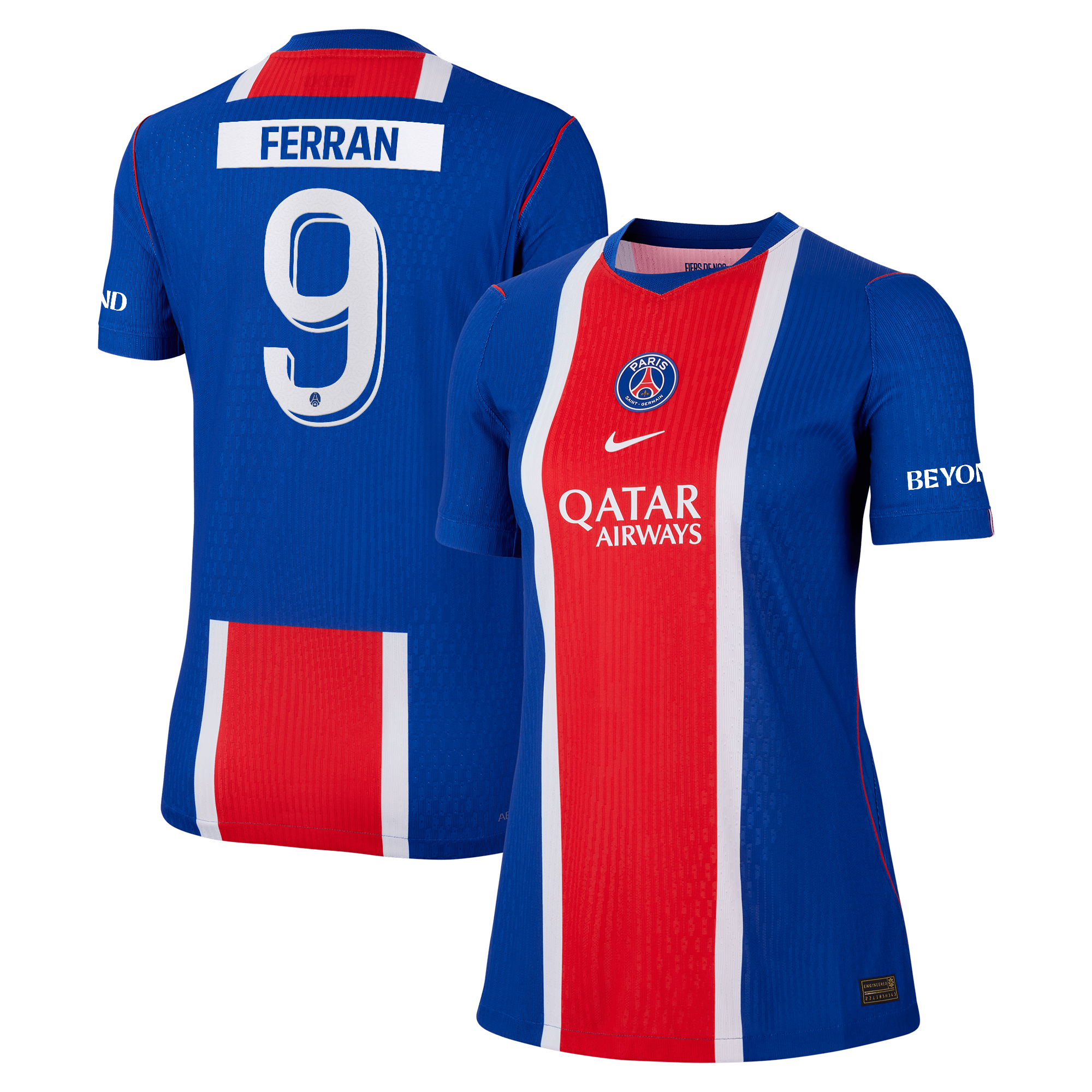 PSG Nike Home Aero-FIT Match Shirt 2026-27 - Womens with Cup printing Ferran 9