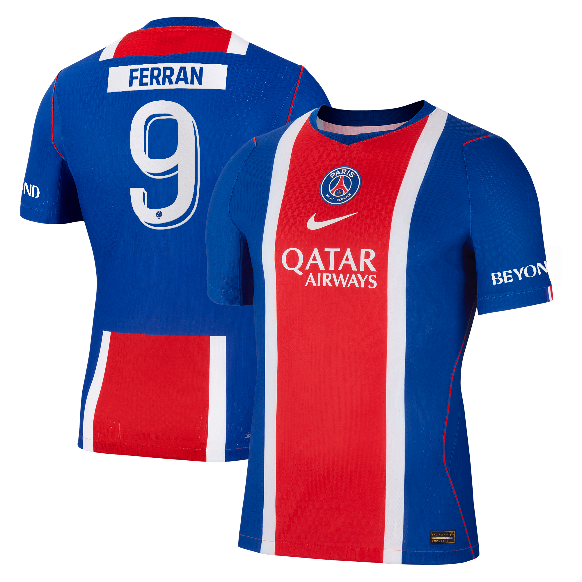 PSG Nike Home Aero-FIT Match Shirt 2026-27 with Cup printing Ferran 9