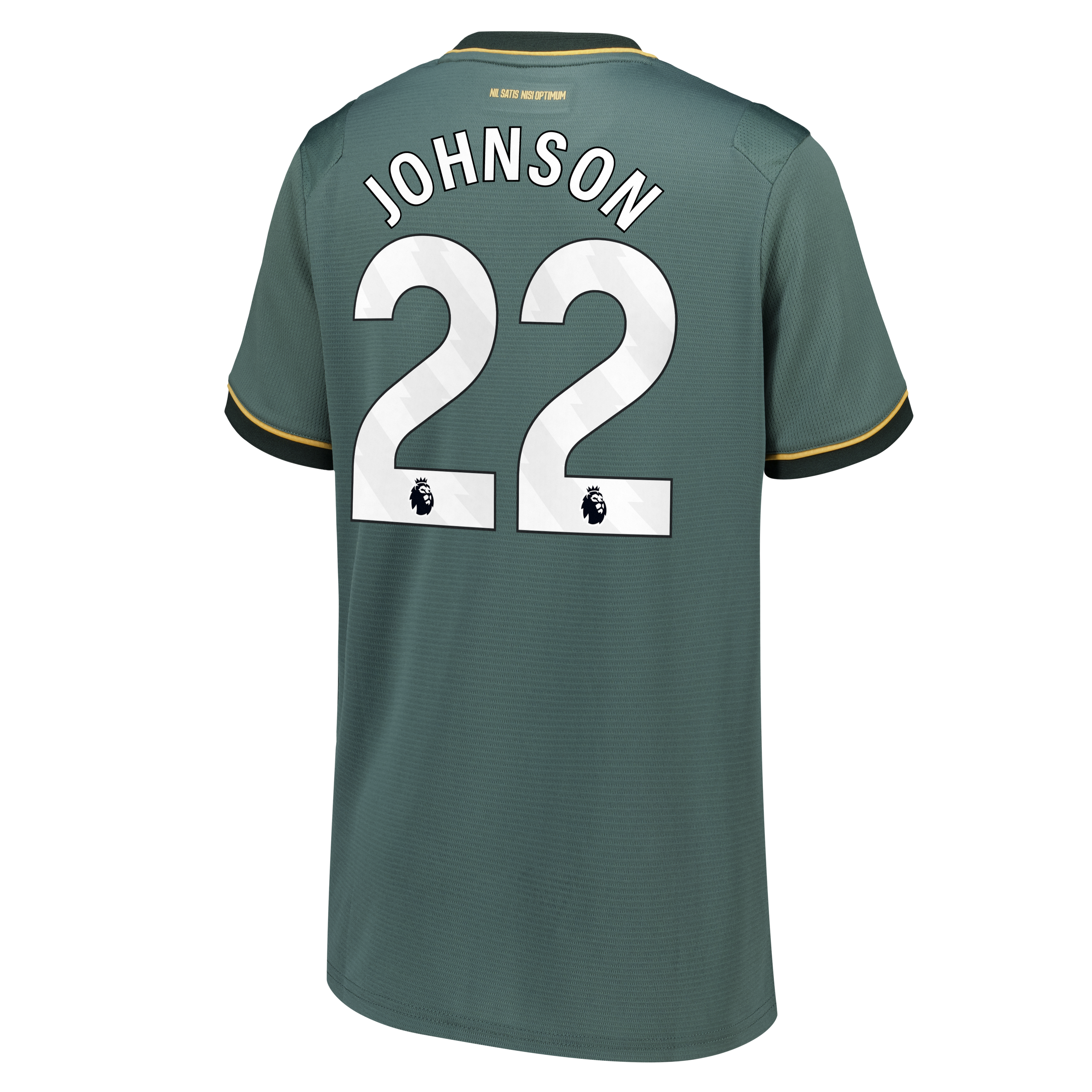 Everton Castore Third Replica Shirt 2026-27 - Kids with Johnson 22 printing, , rebel_hi-res