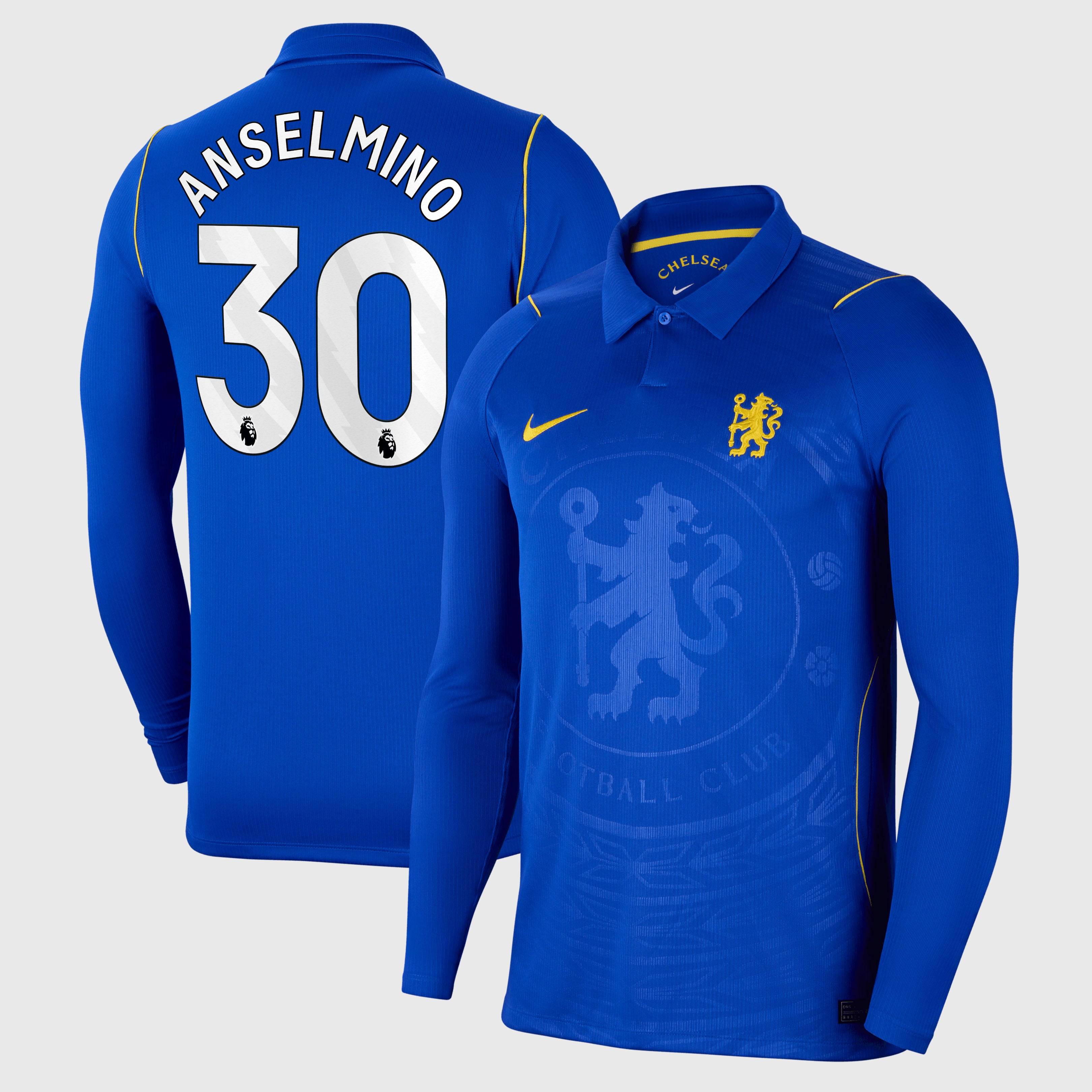 Chelsea Nike Home Stadium Shirt 2026-27 - Long Sleeve with Anselmino 30 printing, , rebel_hi-res