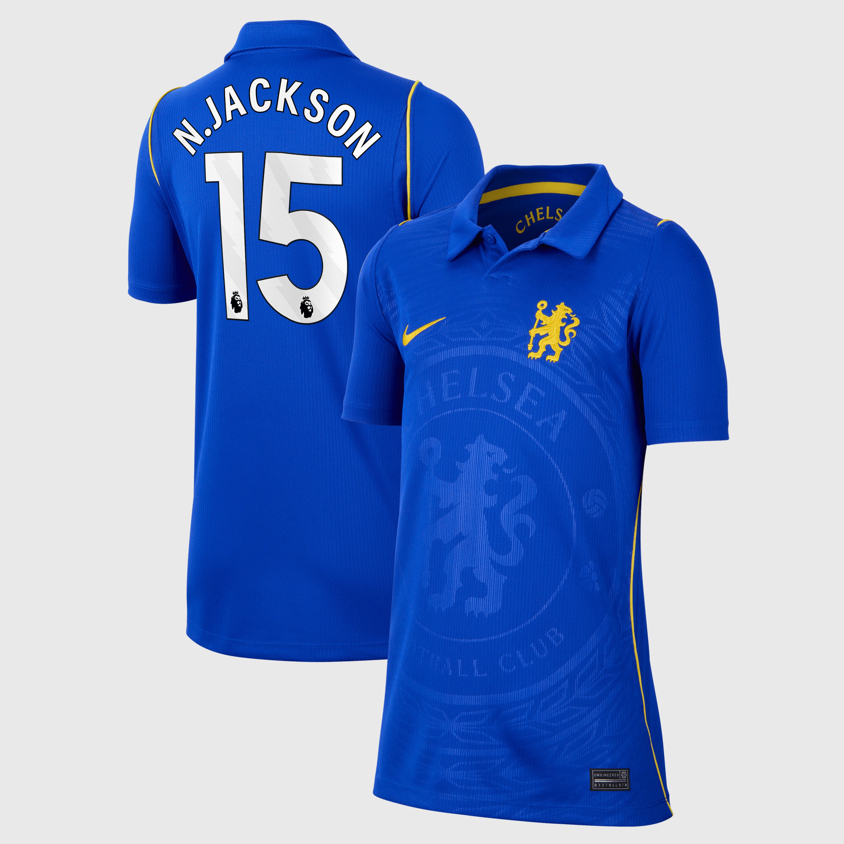 Chelsea Nike Home Stadium Shirt 2026-27 - Kids with N.Jackson 15 printing