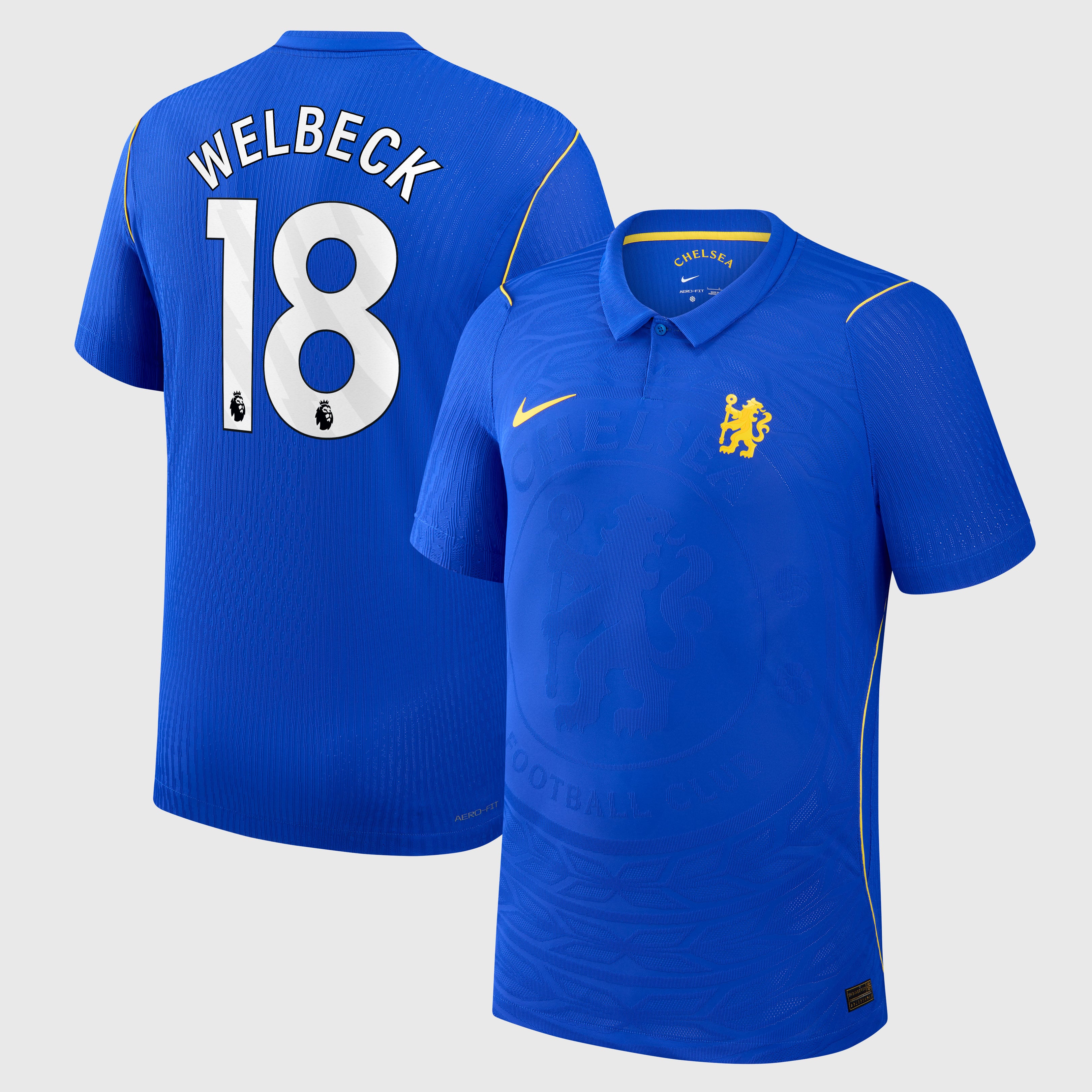 Chelsea Nike Home Aero-FIT Match Shirt 2026-27 - Kids with Welbeck 18 printing, , rebel_hi-res
