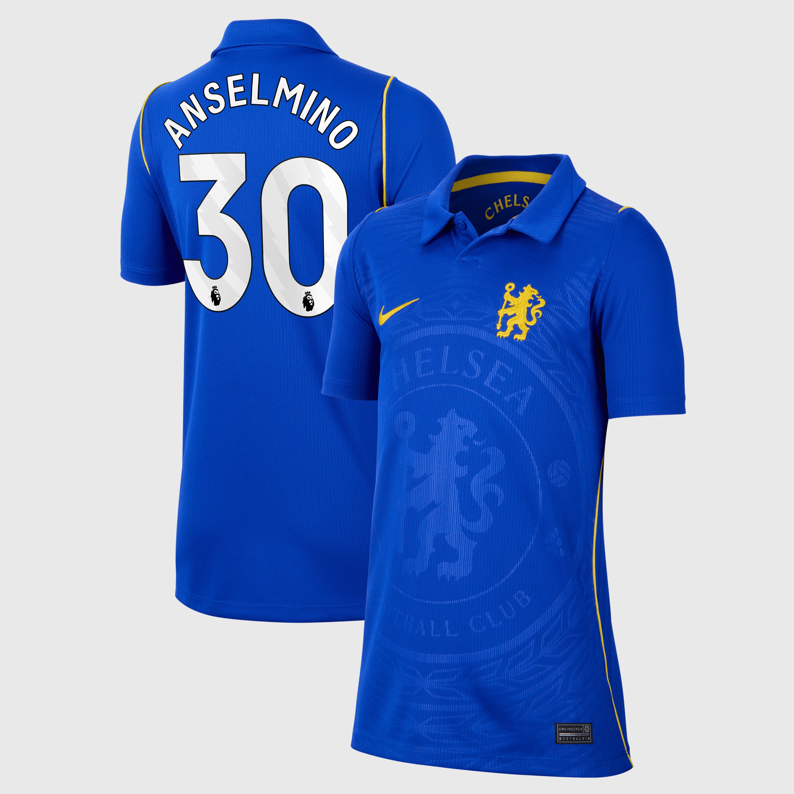 Chelsea Nike Home Stadium Shirt 2026-27 - Kids with Anselmino 30 printing, , rebel_hi-res