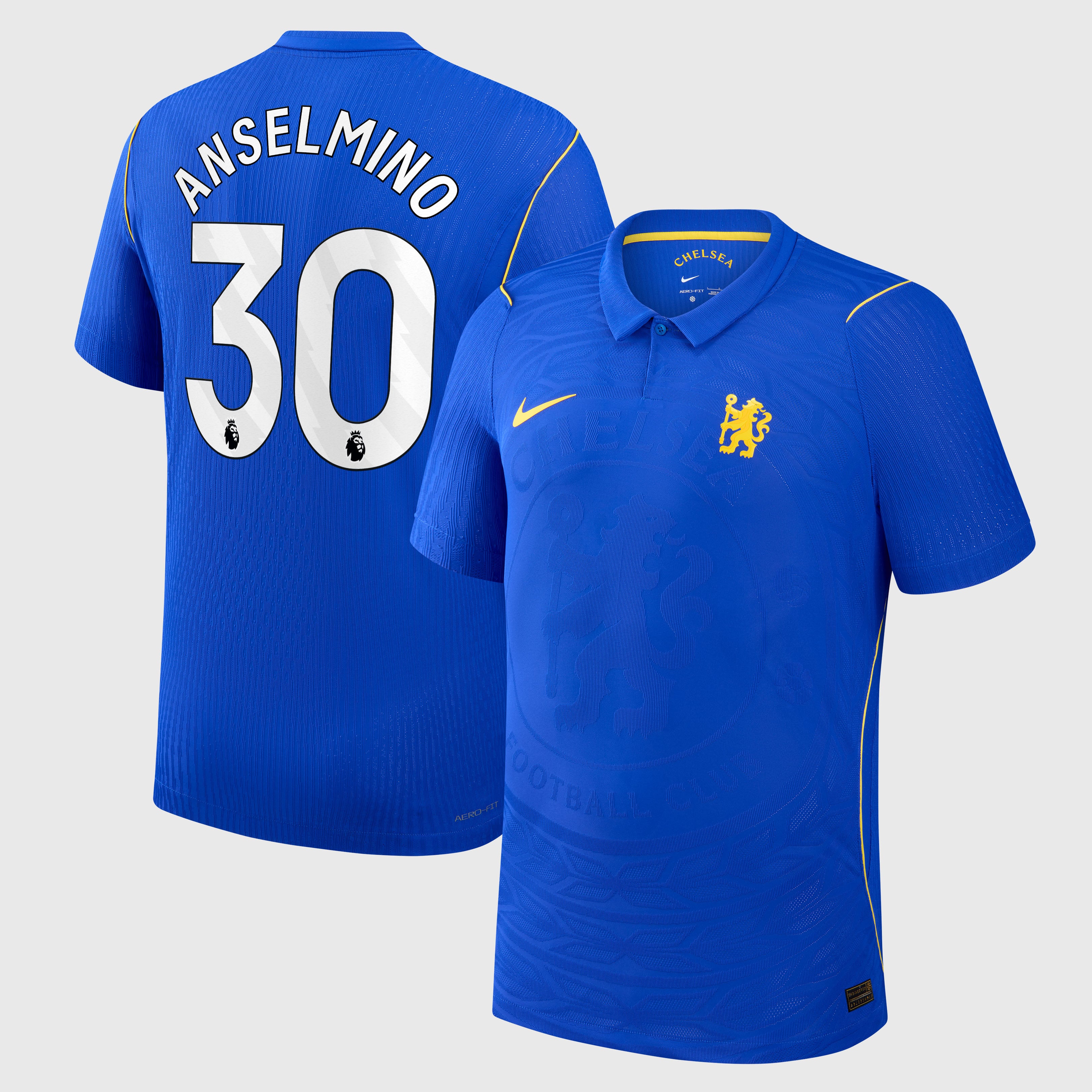 Chelsea Nike Home Aero-FIT Match Shirt 2026-27 - Kids with Anselmino 30 printing, , rebel_hi-res