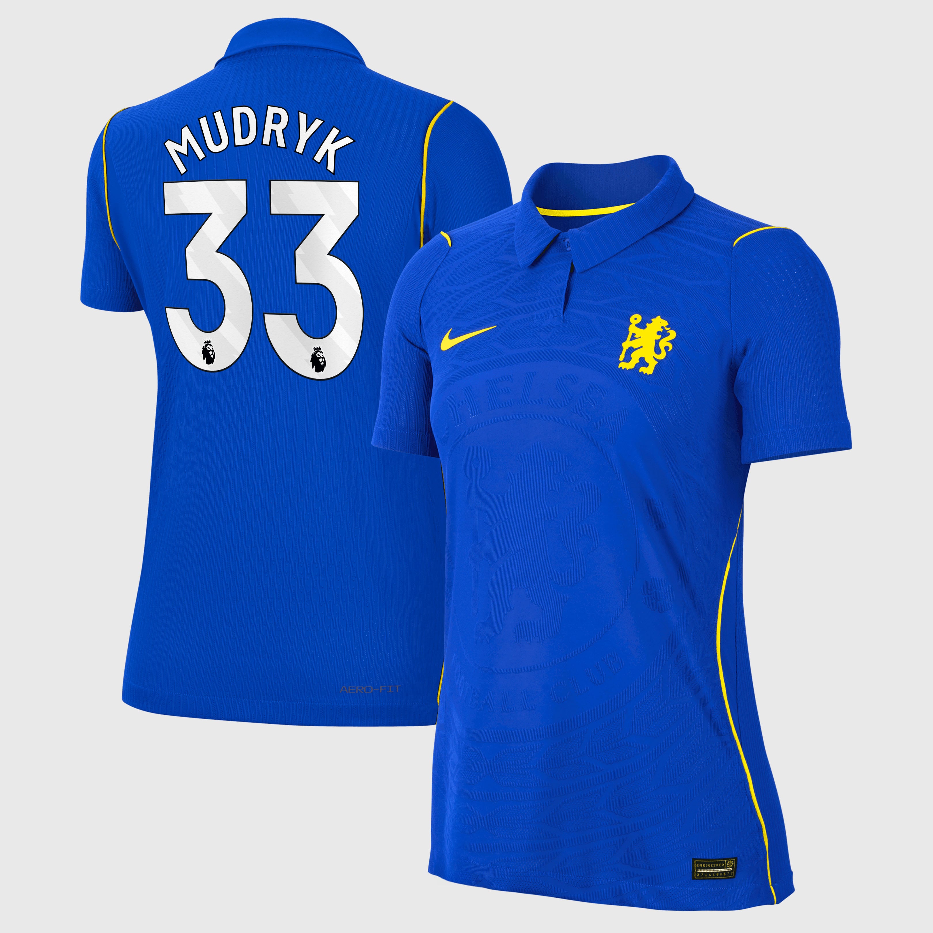 Chelsea Nike Home Aero-FIT Match Shirt 2026-27 - Womens with Mudryk 33 printing, , rebel_hi-res