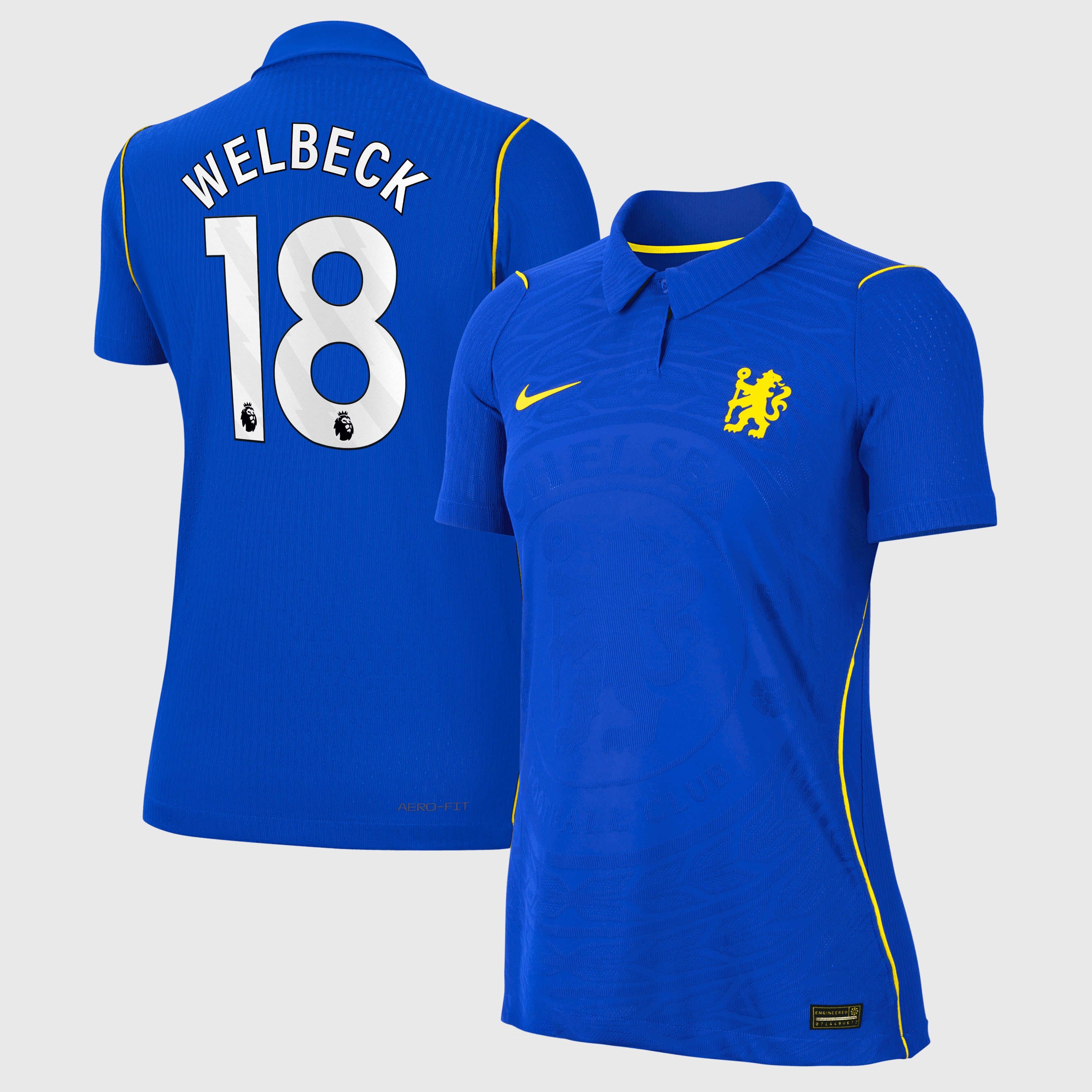 Chelsea Nike Home Aero-FIT Match Shirt 2026-27 - Womens with Welbeck 18 printing, , rebel_hi-res