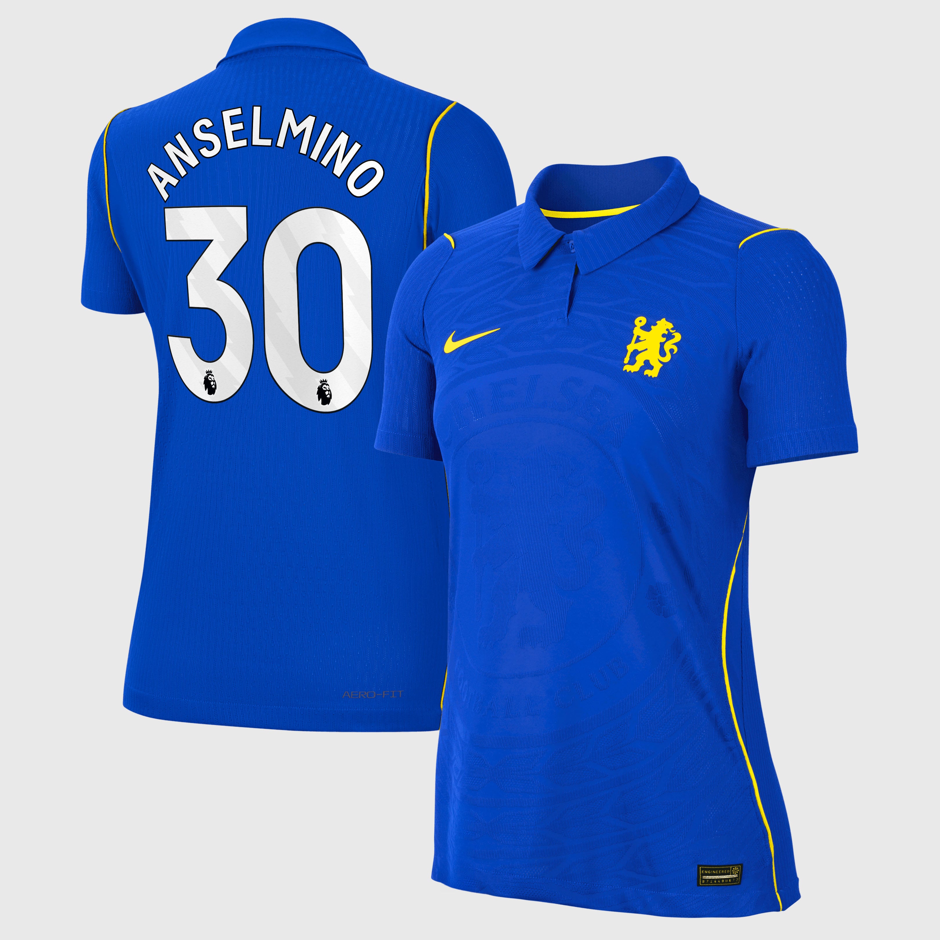 Chelsea Nike Home Aero-FIT Match Shirt 2026-27 - Womens with Anselmino 30 printing, , rebel_hi-res