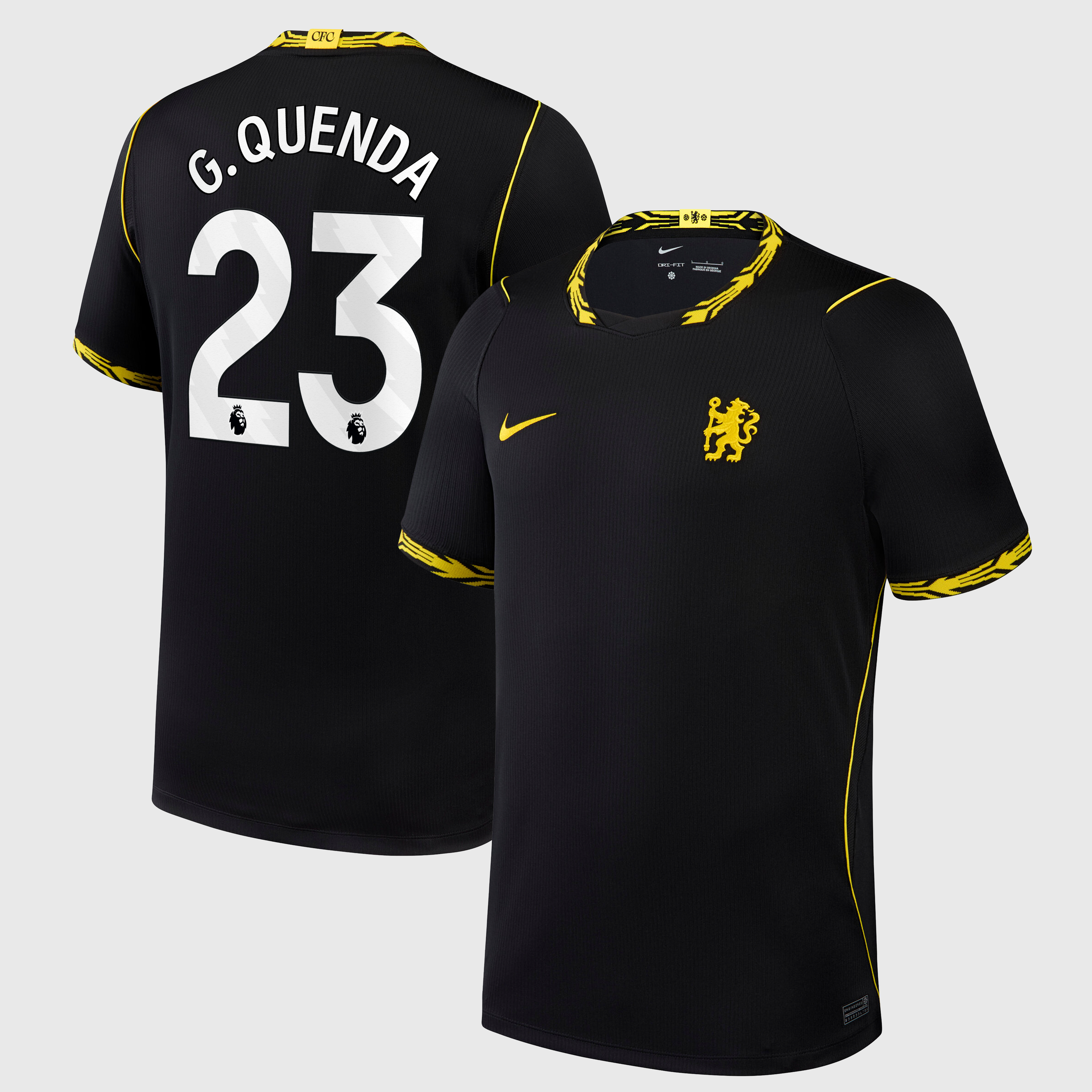 Chelsea Nike Away Stadium Shirt 2026-27 with G.Quenda 23 printing