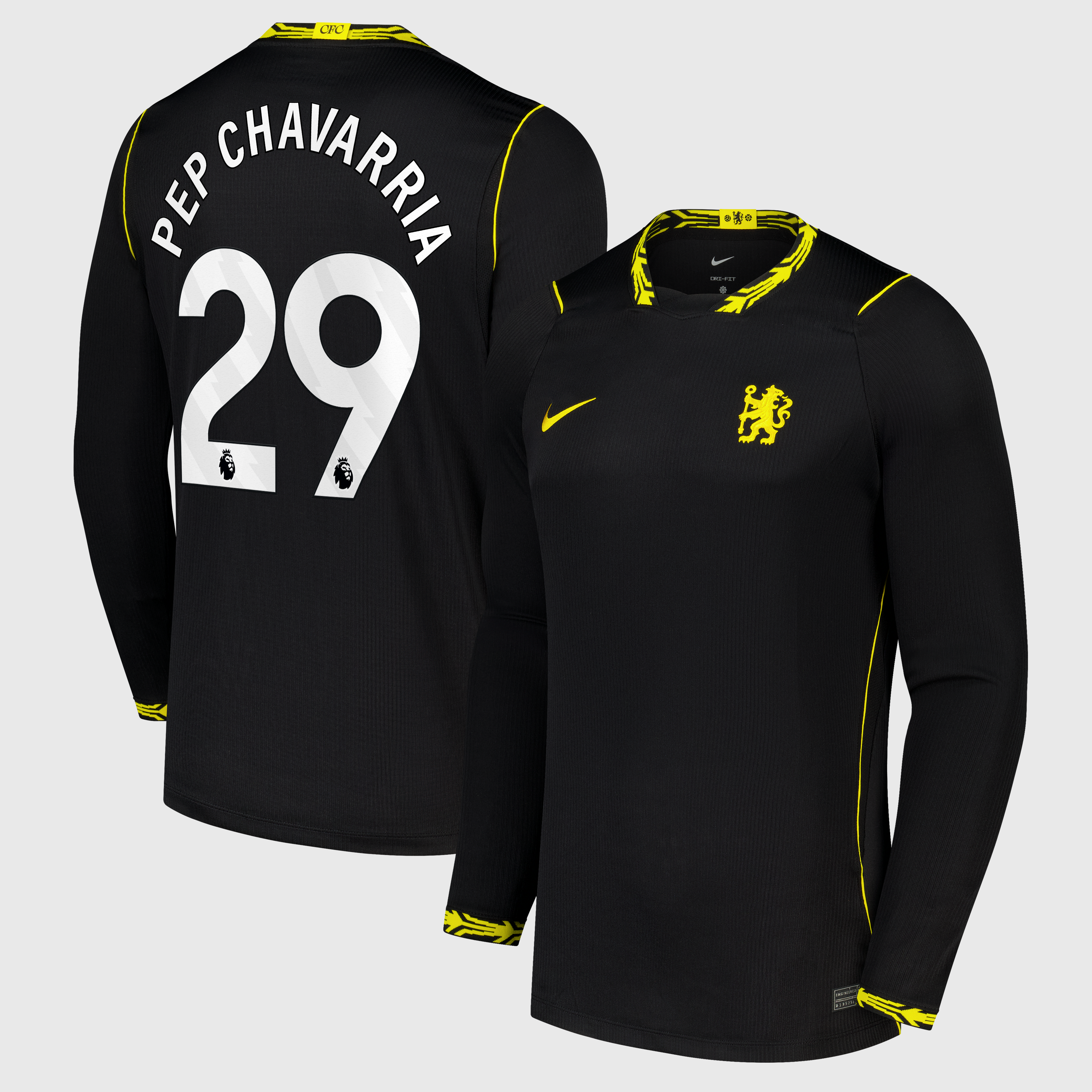 Chelsea Nike Away Stadium Long Sleeve Shirt 2026-27 with Pep Chavarria 29 printing