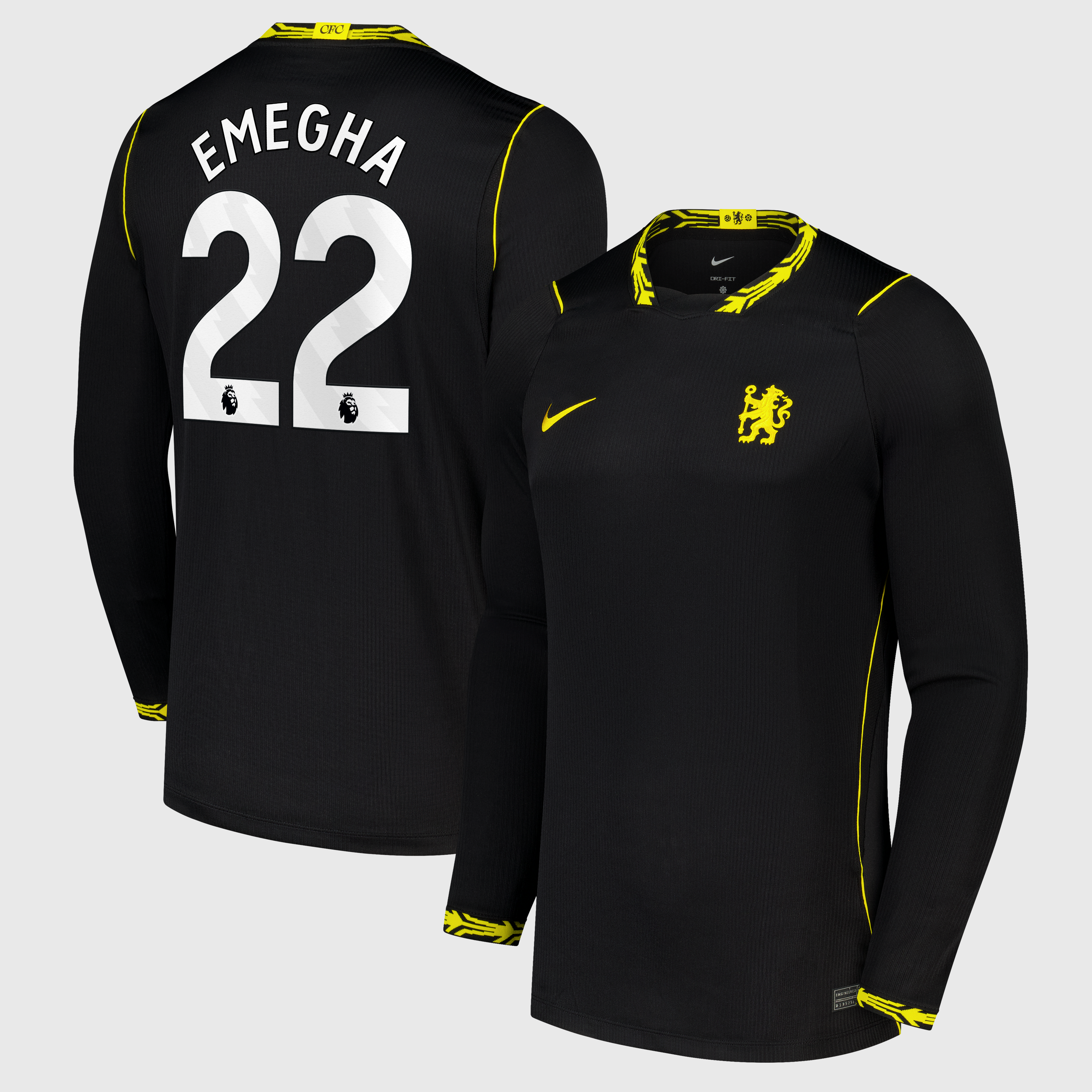 Chelsea Nike Away Stadium Shirt 2026-27 - Long Sleeve with Emegha 22 printing, , rebel_hi-res