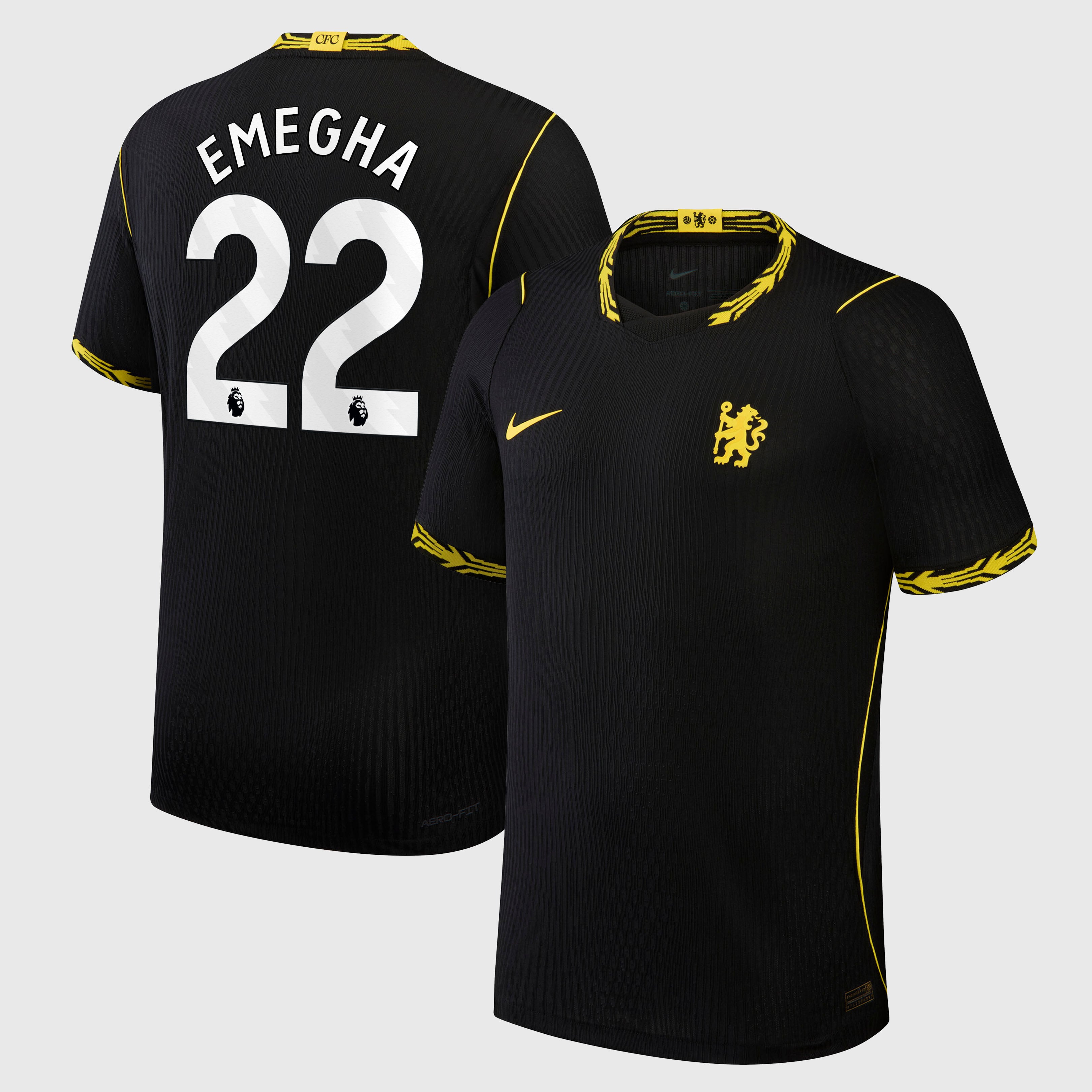Chelsea Nike Away Aero-FIT Match Shirt 2026-27 with Emegha 22 printing, , rebel_hi-res
