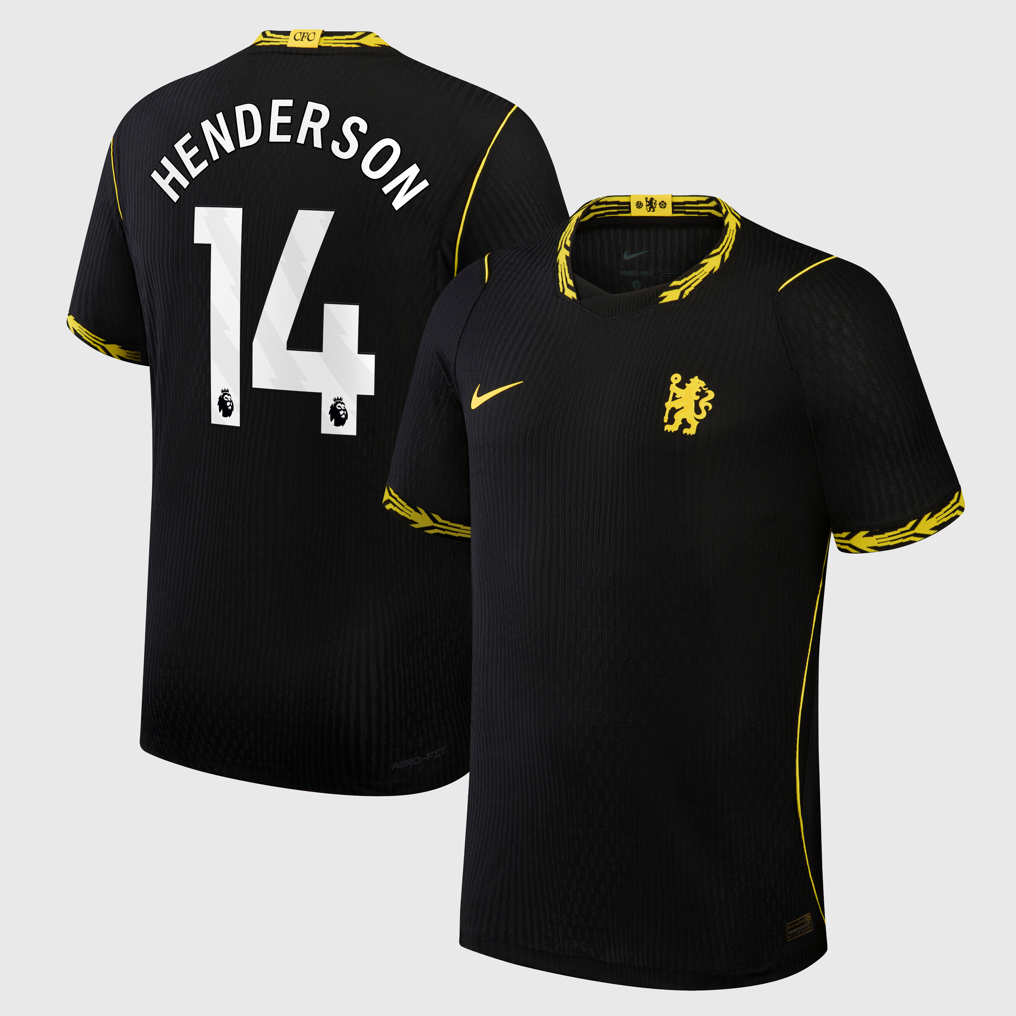 Chelsea Nike Away Aero-FIT Match Shirt 2026-27 with Henderson 14 printing, , rebel_hi-res