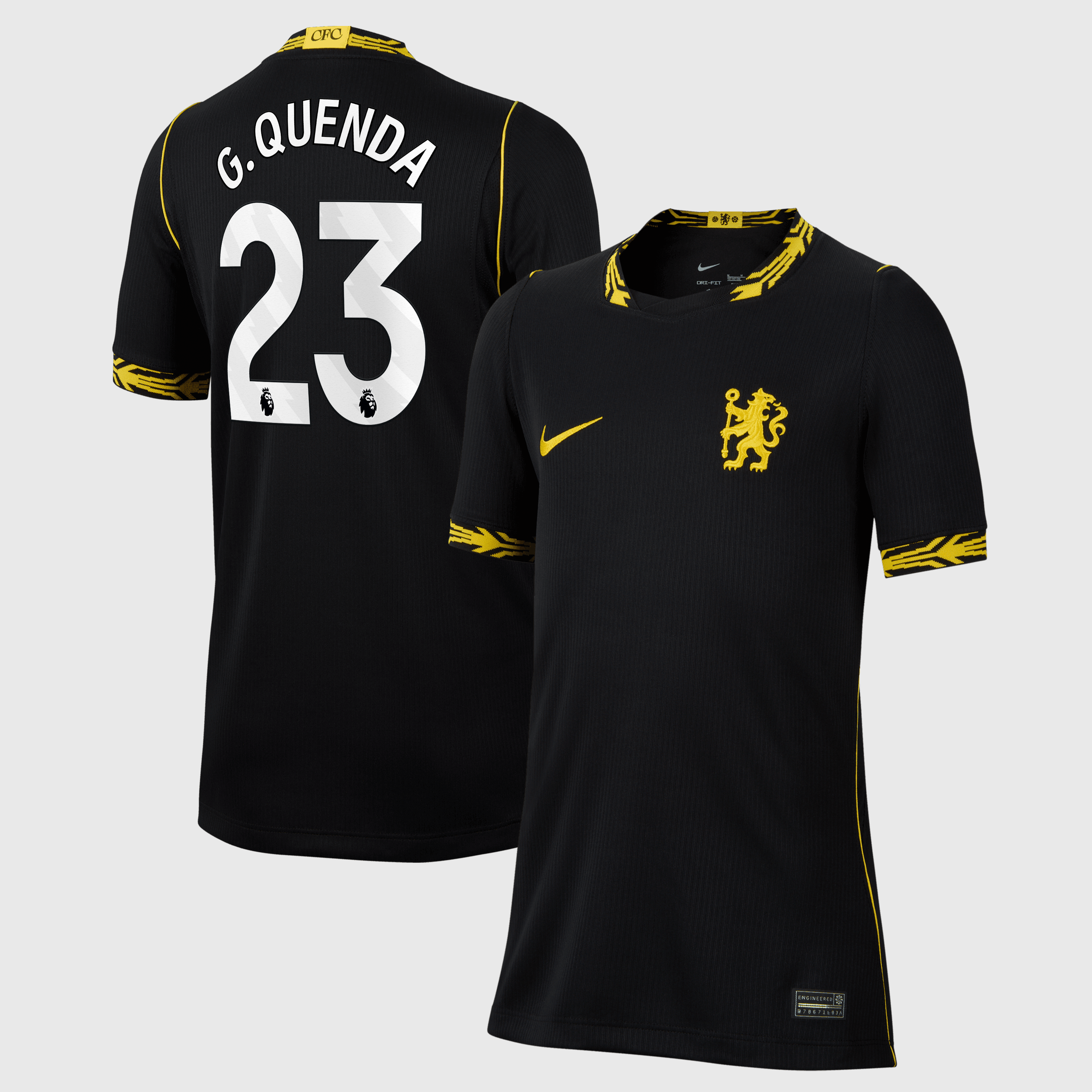 Chelsea Nike Away Stadium Shirt 2026-27 - Kids with G.Quenda 23 printing, , rebel_hi-res