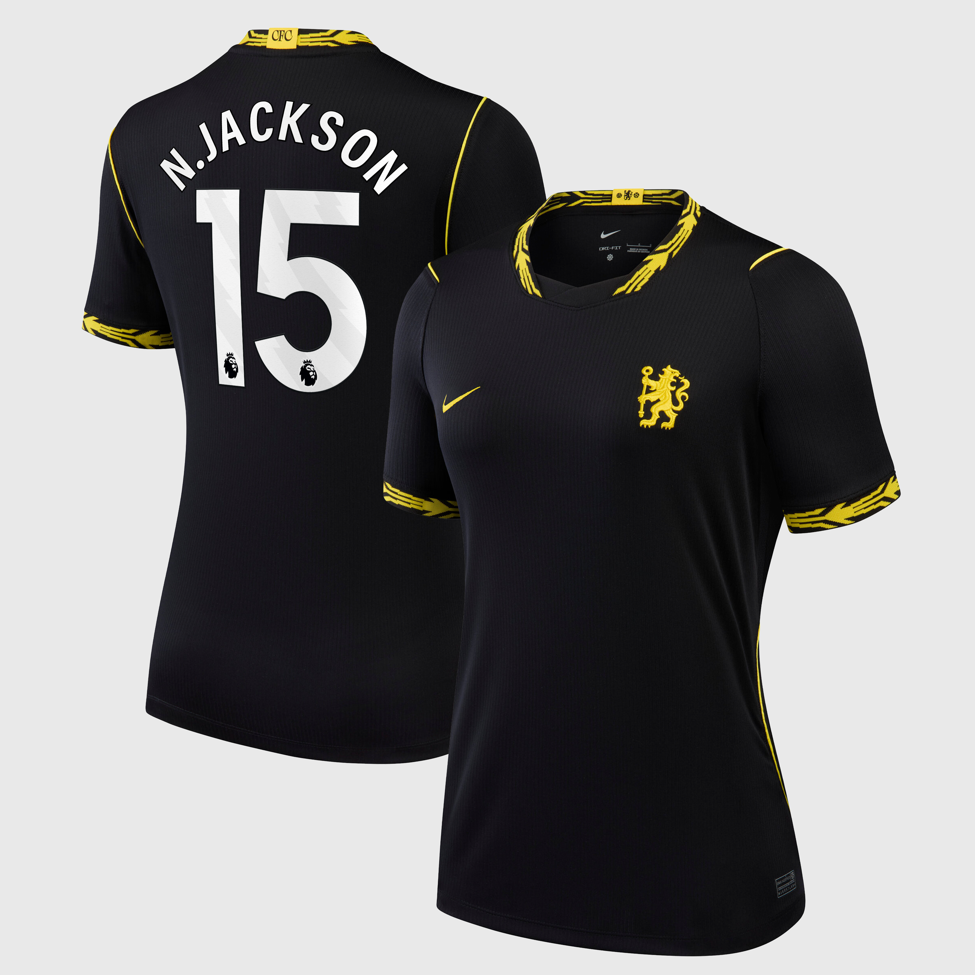 Chelsea Nike Away Stadium Shirt 2026-27 - Womens with N.Jackson 15 printing