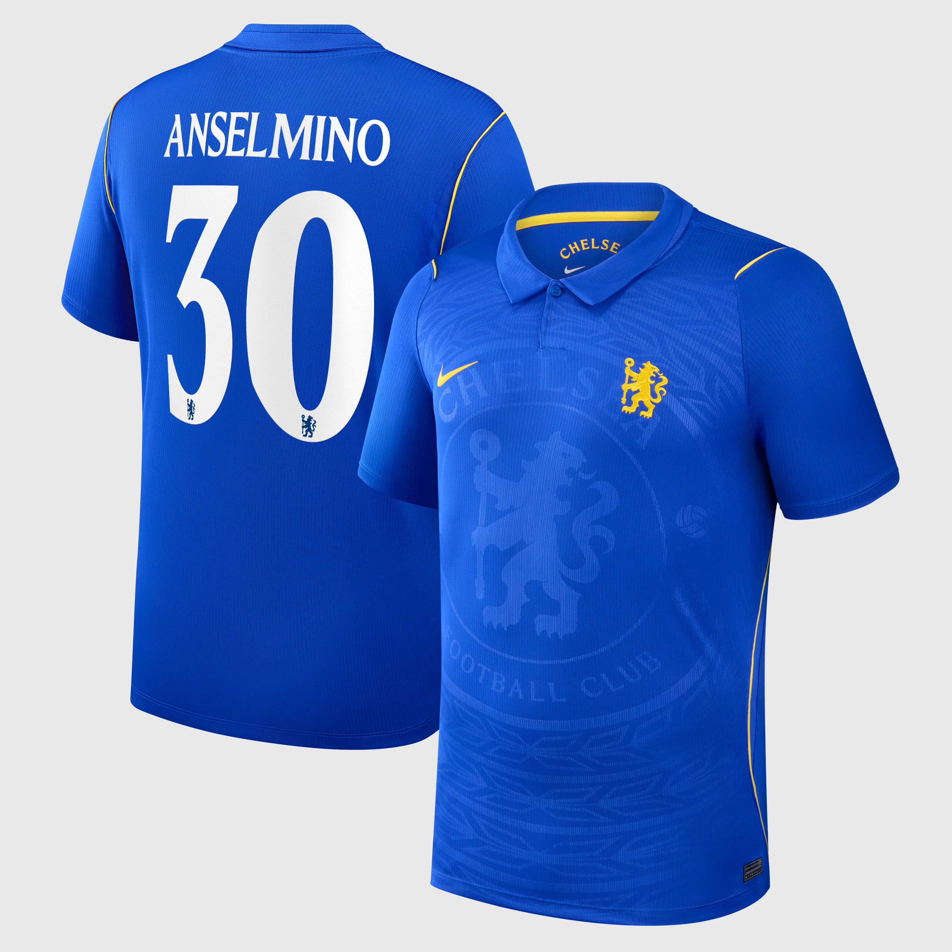 Chelsea Cup Nike Home Stadium Shirt 2026-27 with Anselmino 30 printing, , rebel_hi-res