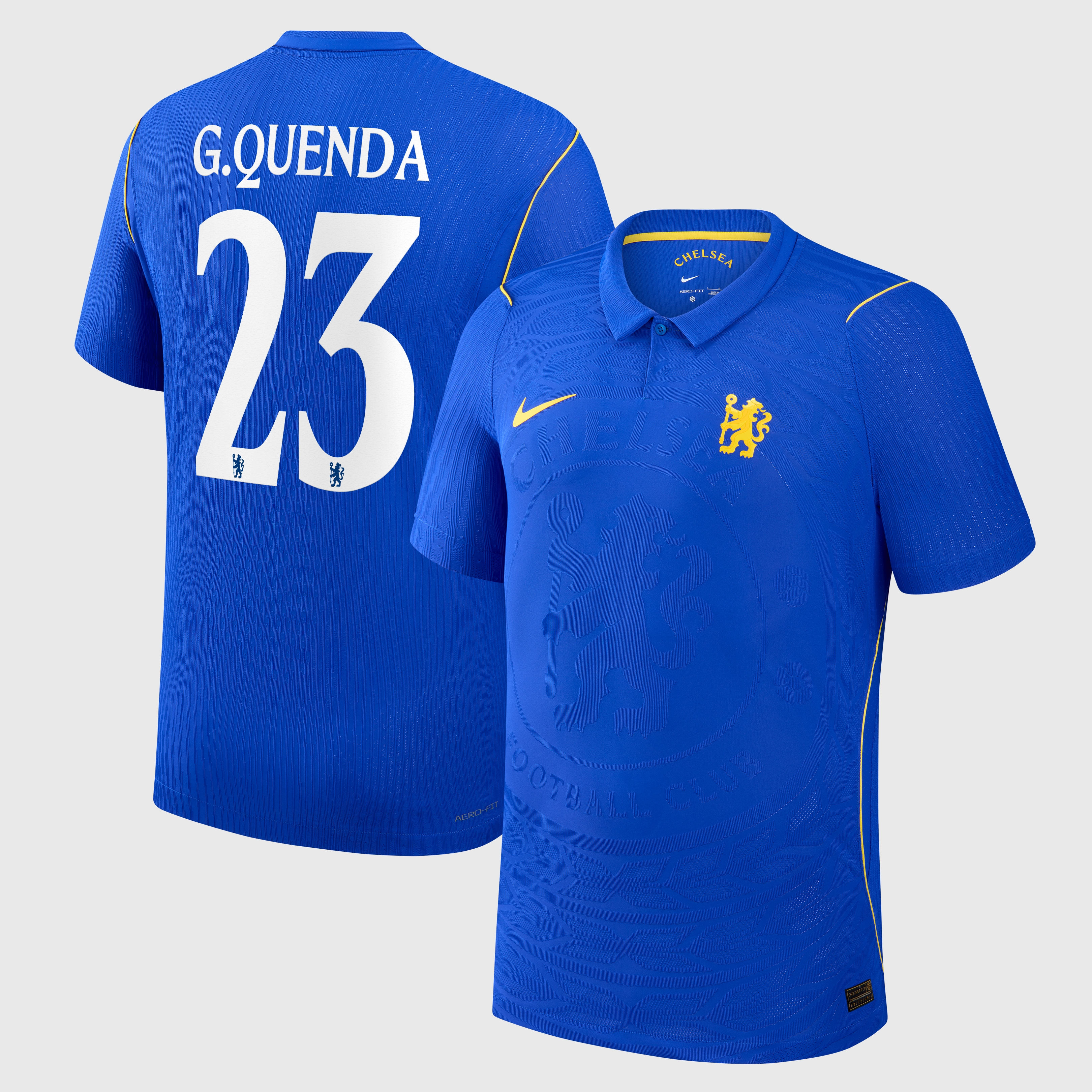 Chelsea Cup Nike Home Aero-FIT Match Shirt 2026-27 - Kids with G.Quenda 23 printing, , rebel_hi-res