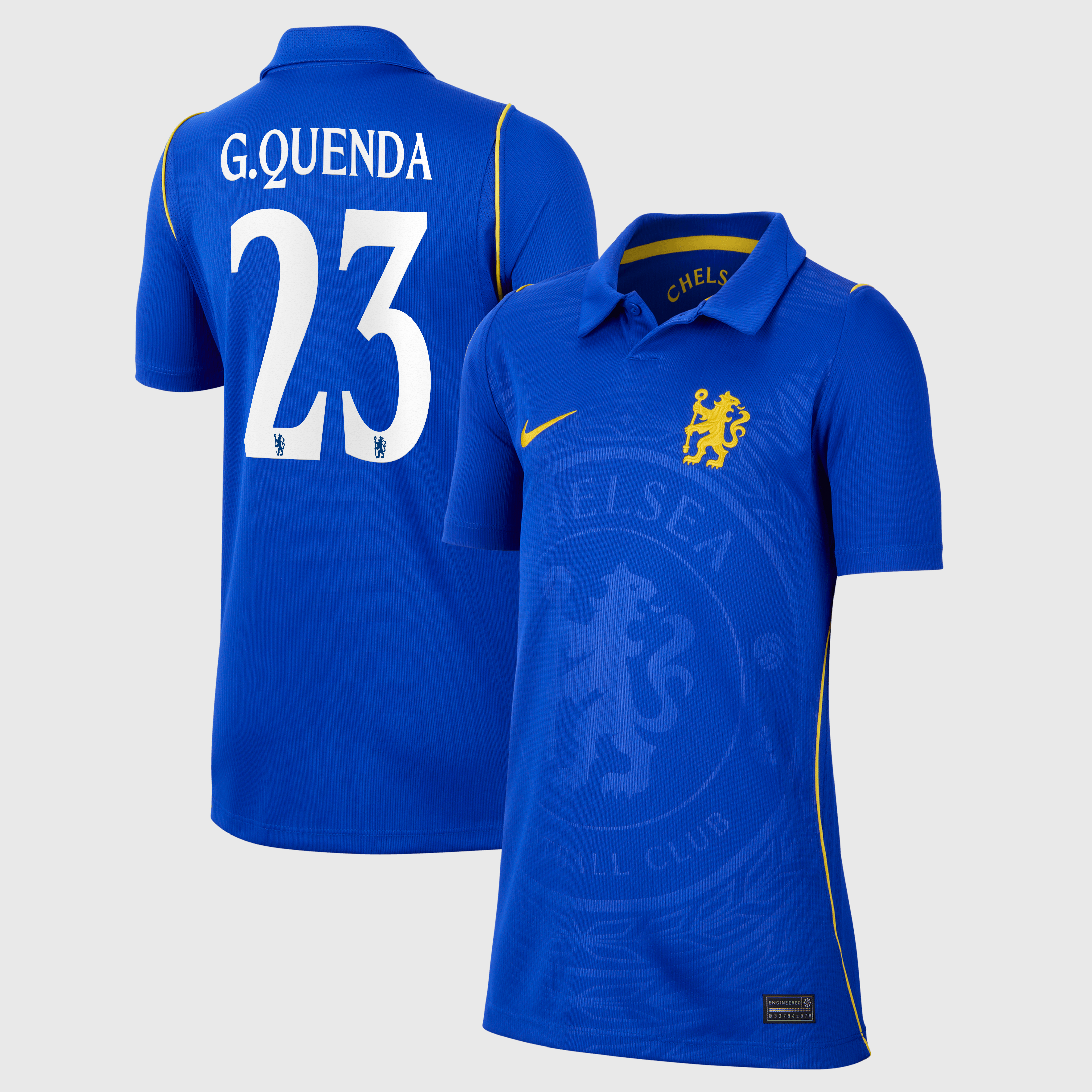 Chelsea Cup Nike Home Stadium Shirt 2026-27 - Kids with G.Quenda 23 printing