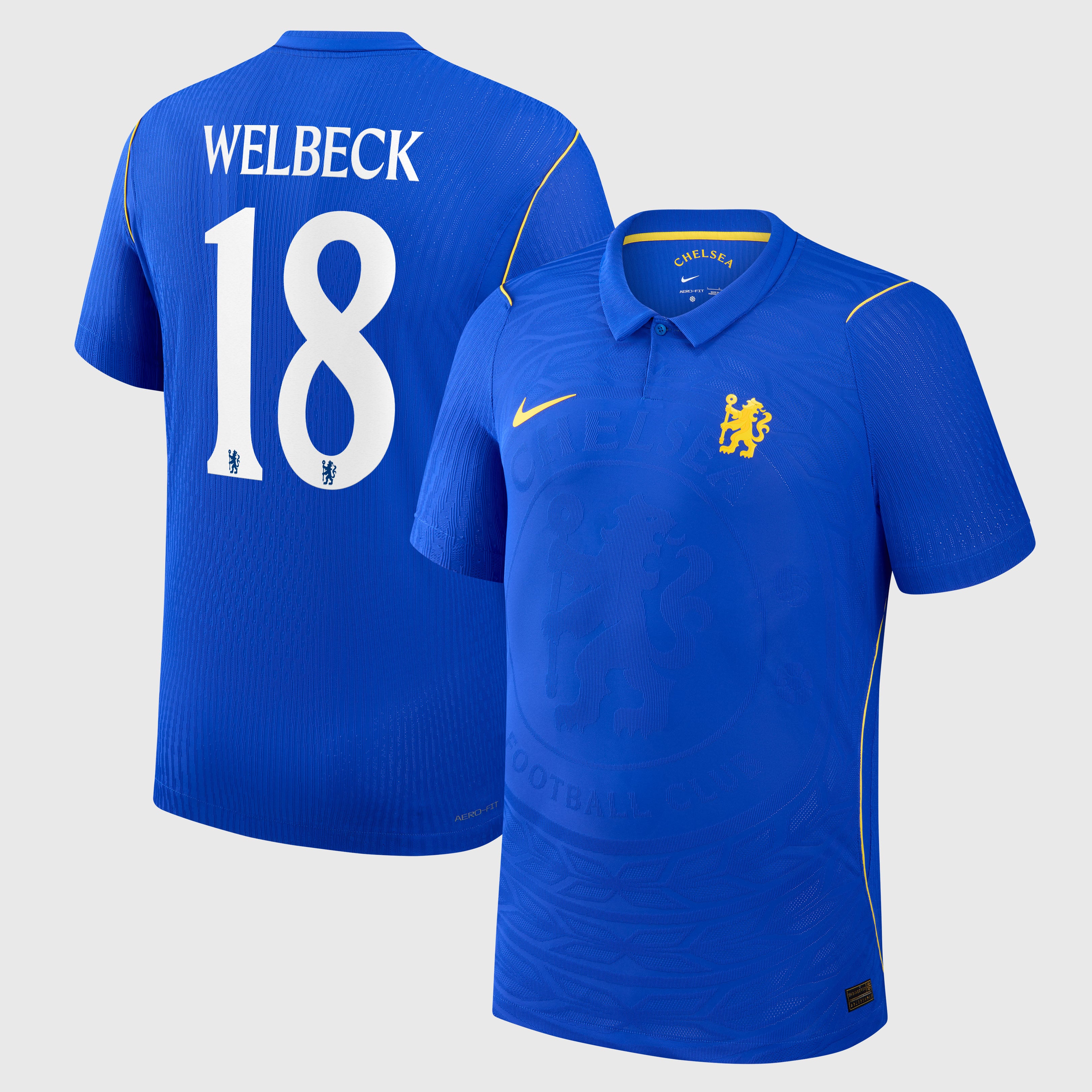 Chelsea Cup Nike Home Aero-FIT Match Shirt 2026-27 - Kids with Welbeck 18 printing, , rebel_hi-res