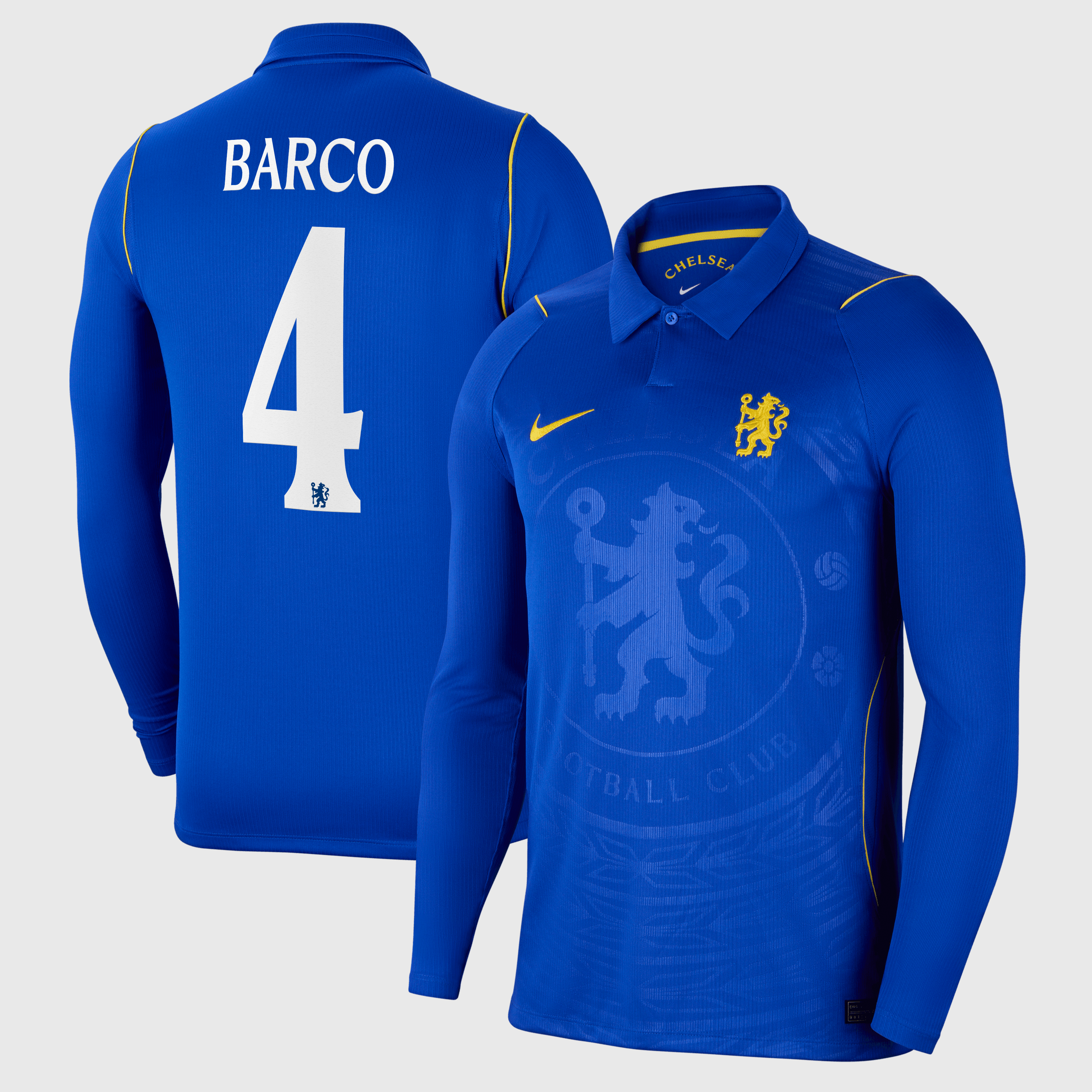 Chelsea Cup Nike Home Stadium Shirt 2026-27 - Long Sleeve - Kids with Barco 4 printing, , rebel_hi-res