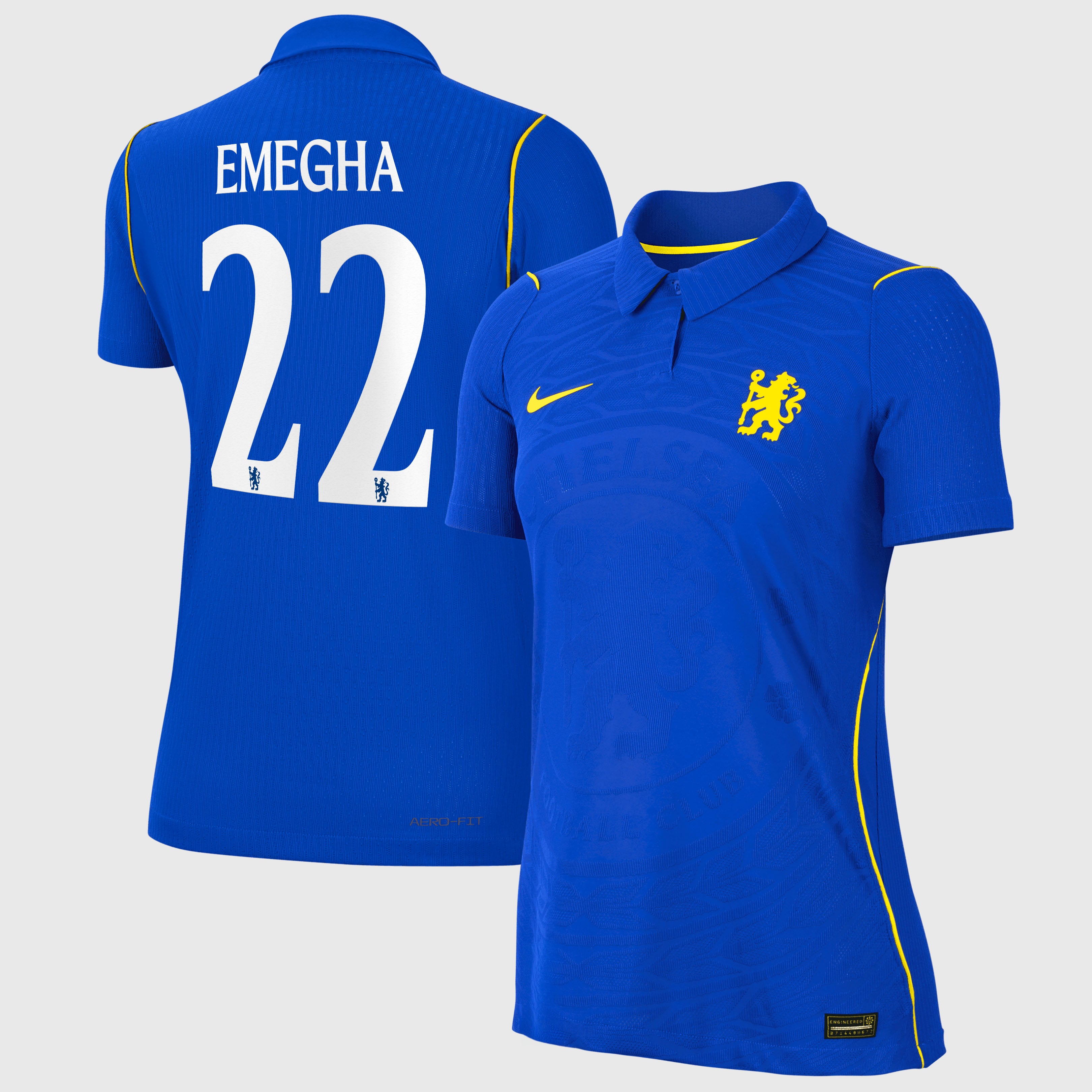 Chelsea Cup Nike Home Aero-FIT Match Shirt 2026-27 - Womens with Emegha 22 printing, , rebel_hi-res