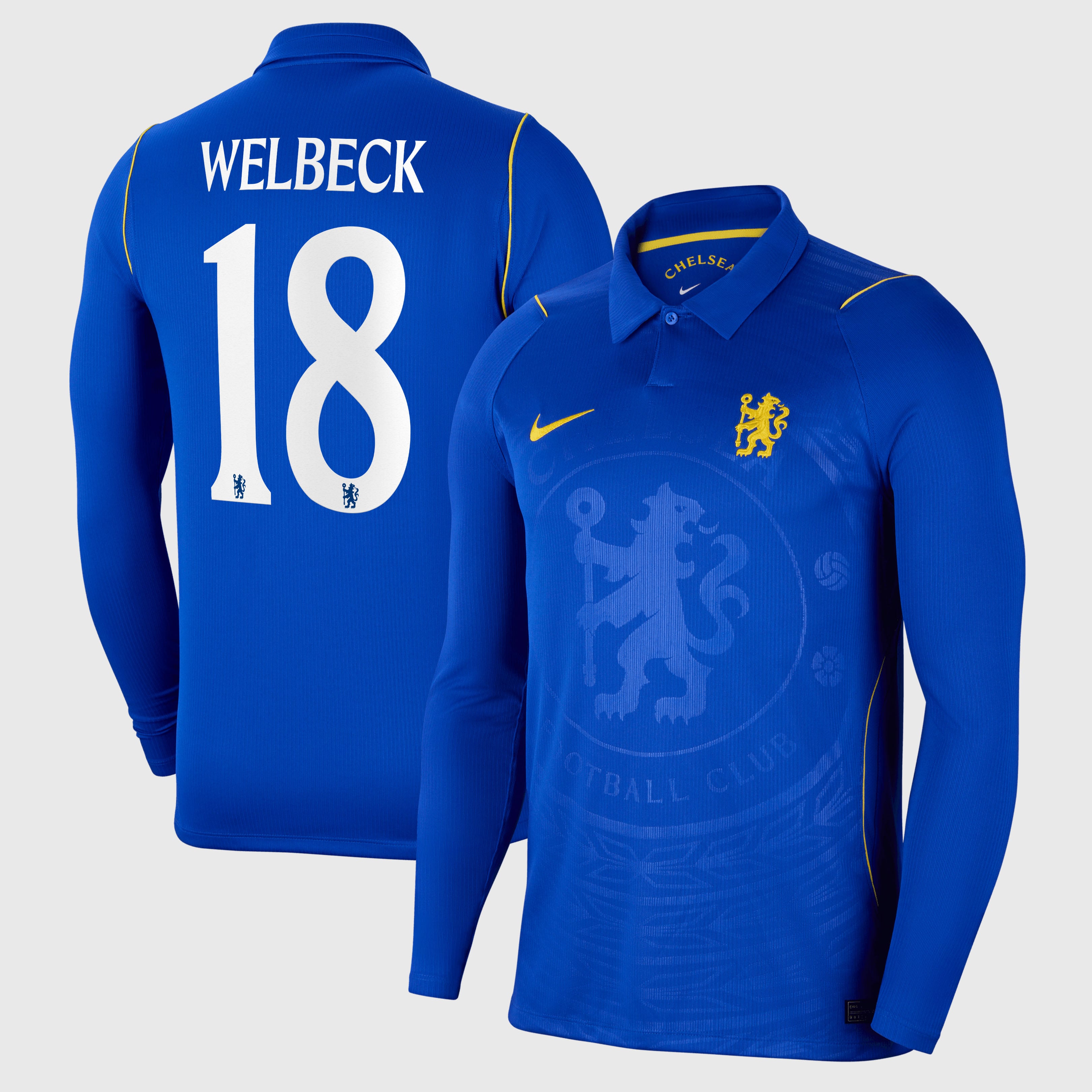 Chelsea Cup Nike Home Stadium Shirt 2026-27 - Long Sleeve - Kids with Welbeck 18 printing, , rebel_hi-res