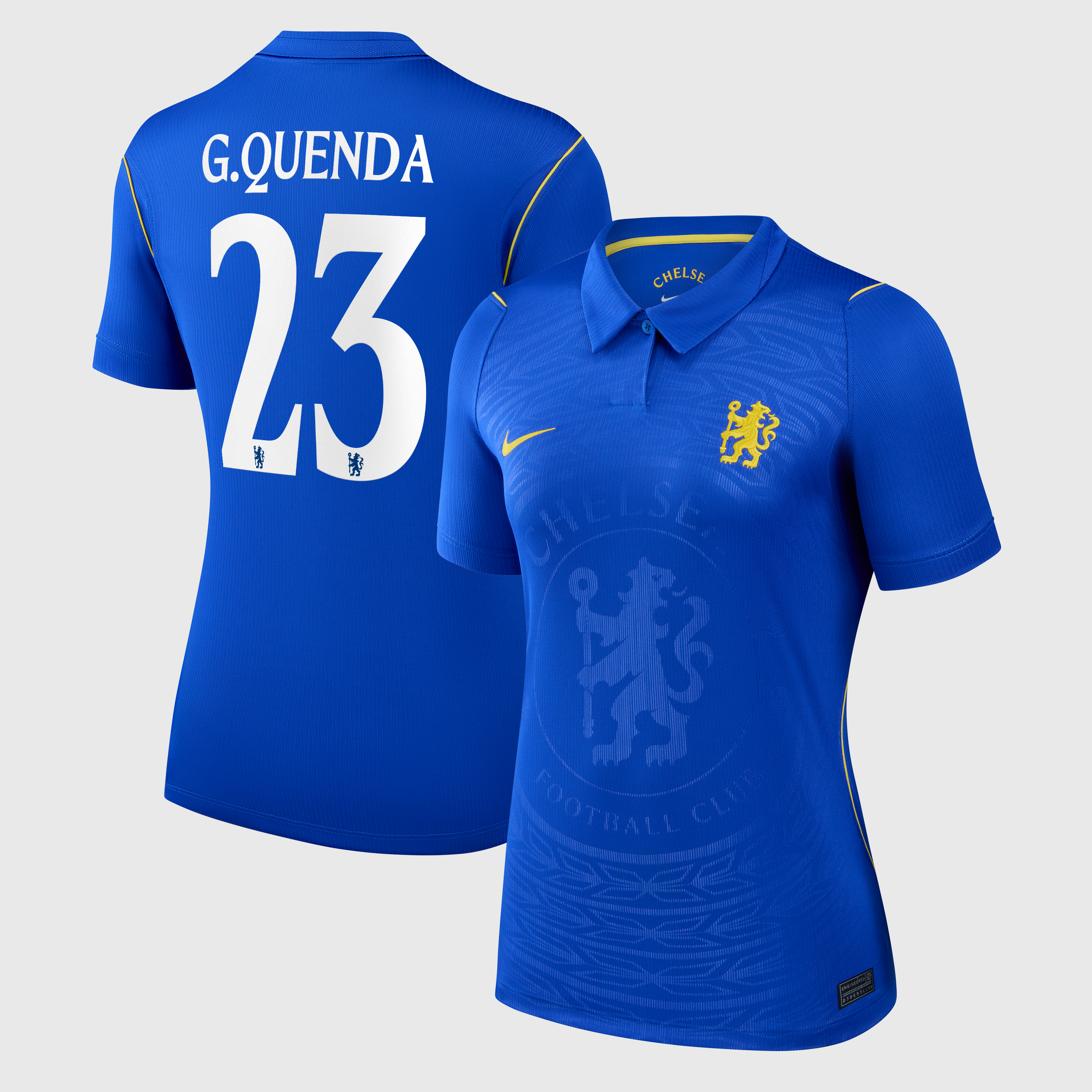 Chelsea Cup Nike Home Stadium Shirt 2026-27 - Womens with G.Quenda 23 printing