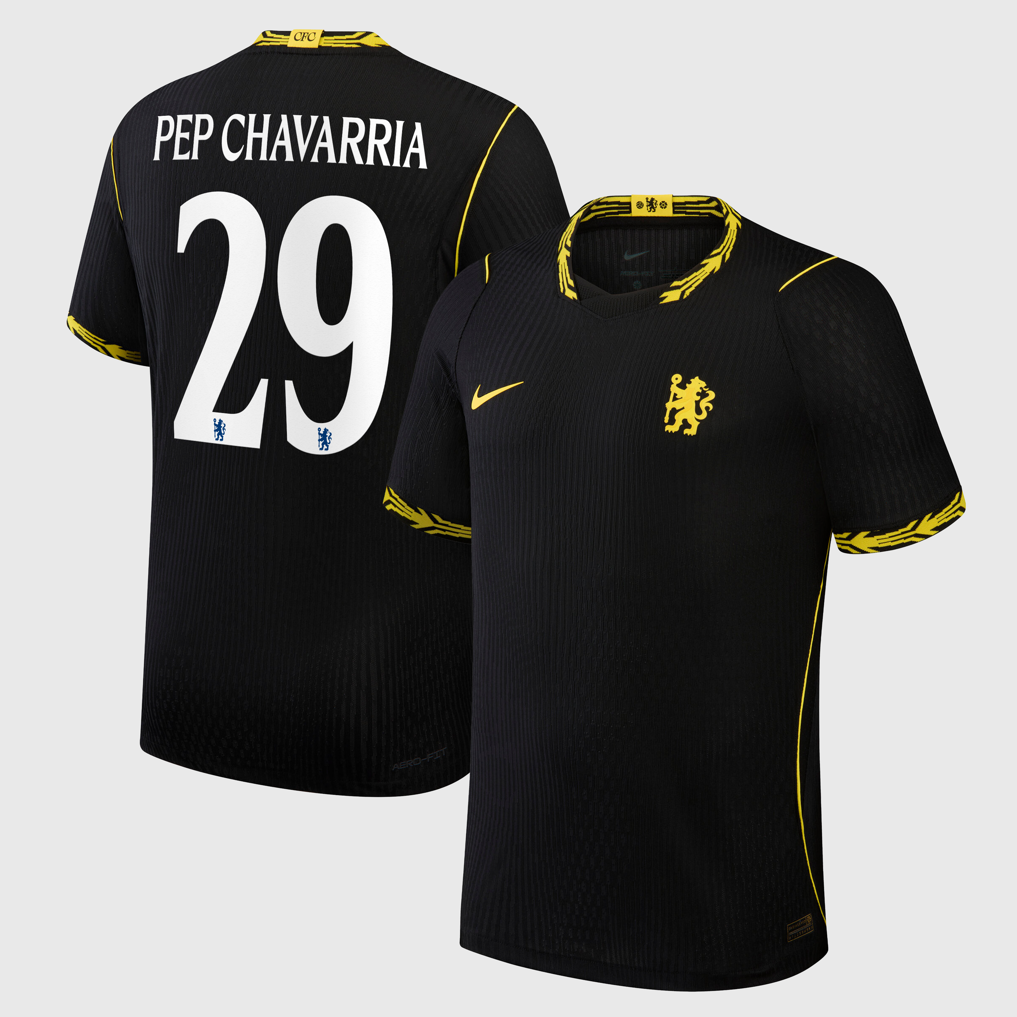 Chelsea Cup Nike Aero-FIT Away Match Shirt 2026-27 with Pep Chavarria 29 printing