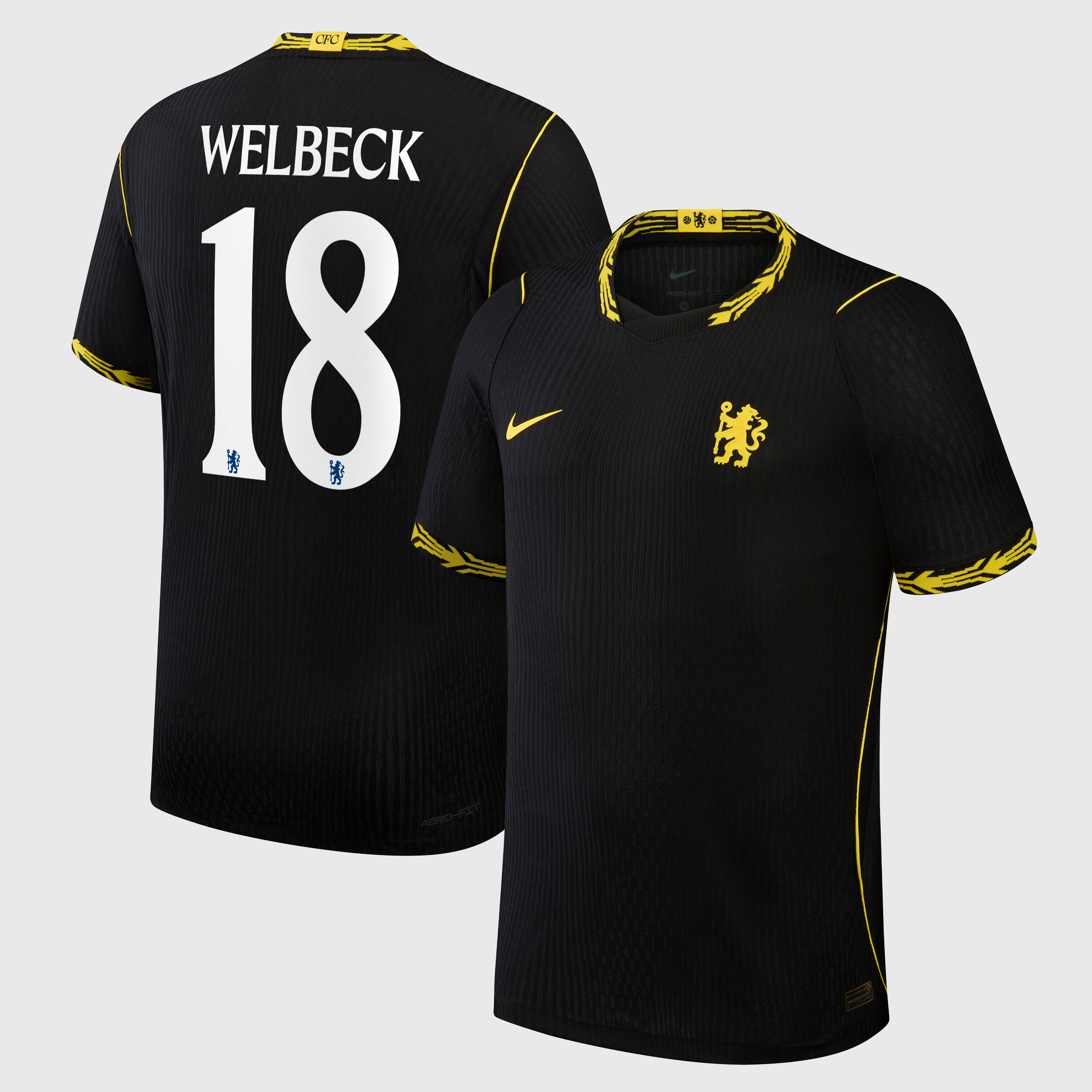 Chelsea Cup Nike Away Aero-FIT Match Shirt 2026-27 with Welbeck 18 printing, , rebel_hi-res