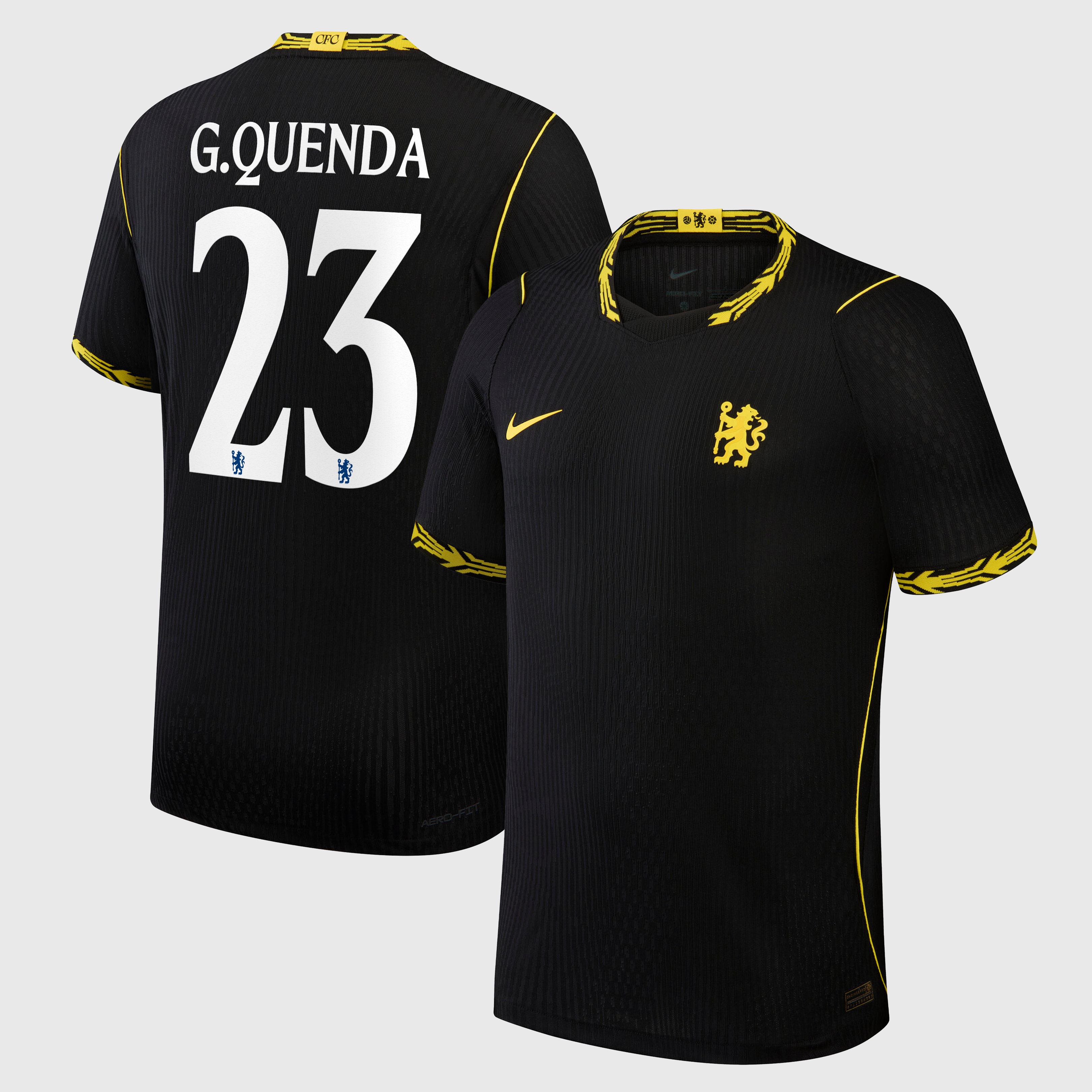 Chelsea Cup Nike Aero-FIT Away Match Shirt 2026-27 with G.Quenda 23 printing