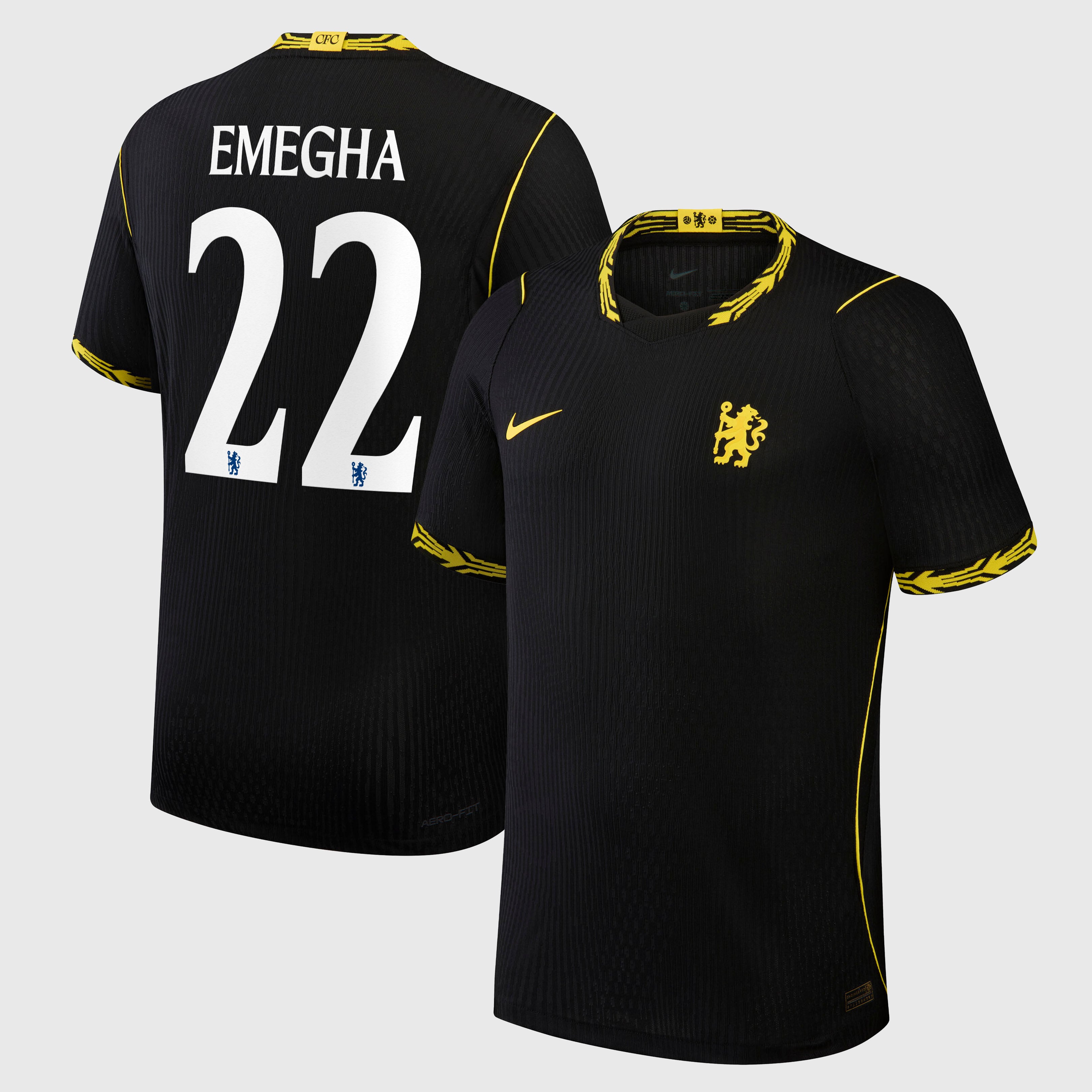 Chelsea Cup Nike Away Aero-FIT Match Shirt 2026-27 with Emegha 22 printing, , rebel_hi-res