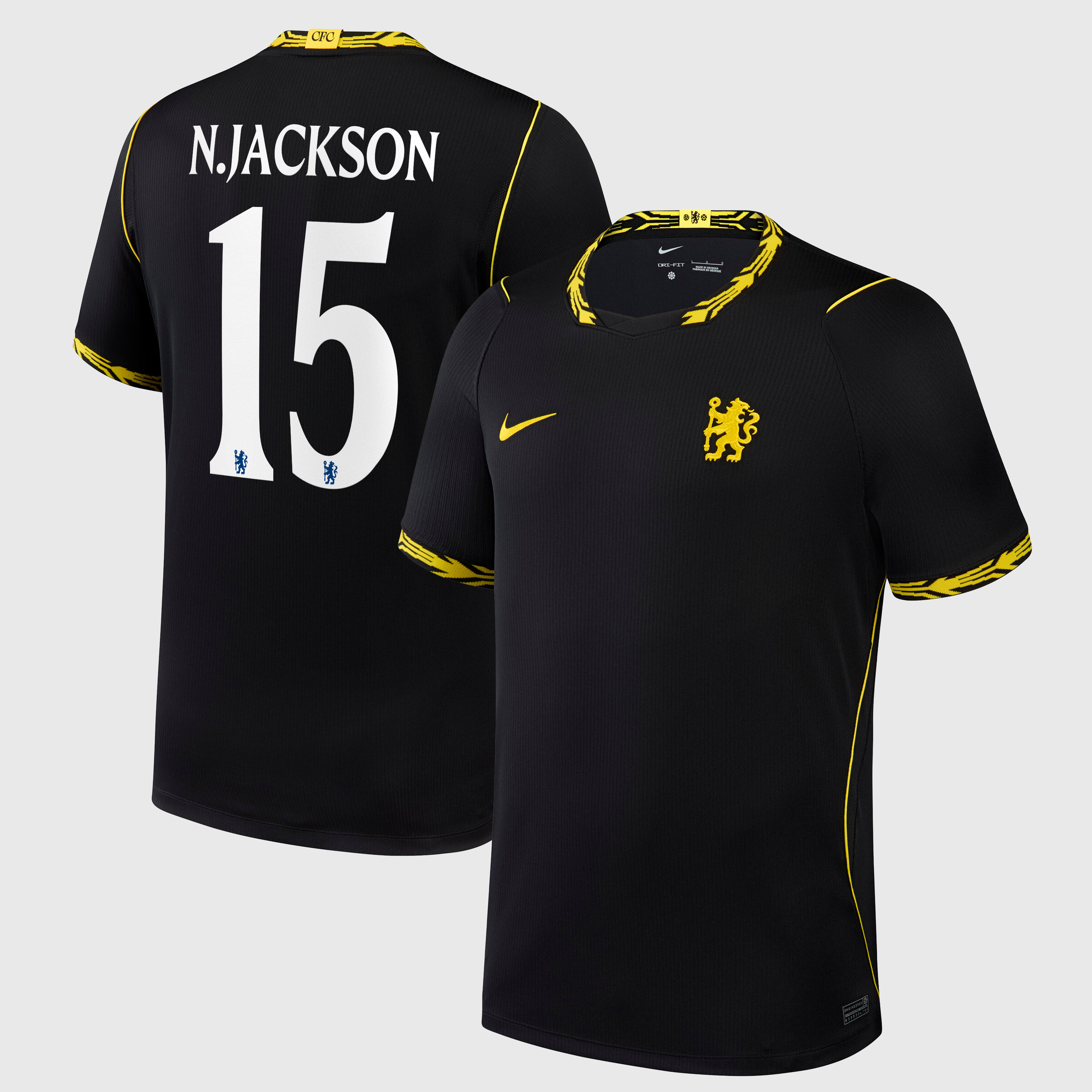 Chelsea Cup Nike Away Stadium Shirt 2026-27 with N.Jackson 15 printing