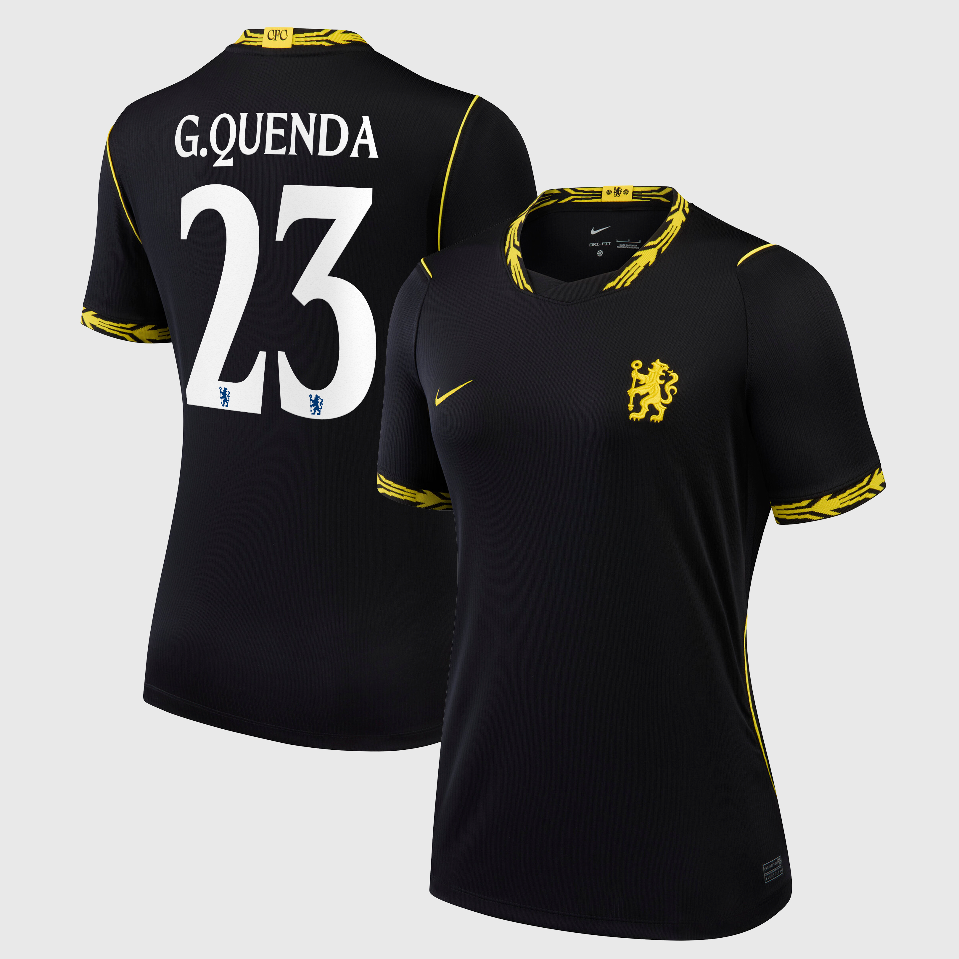 Chelsea Cup Nike Away Stadium Shirt 2026-27 - Womens with G.Quenda 23 printing