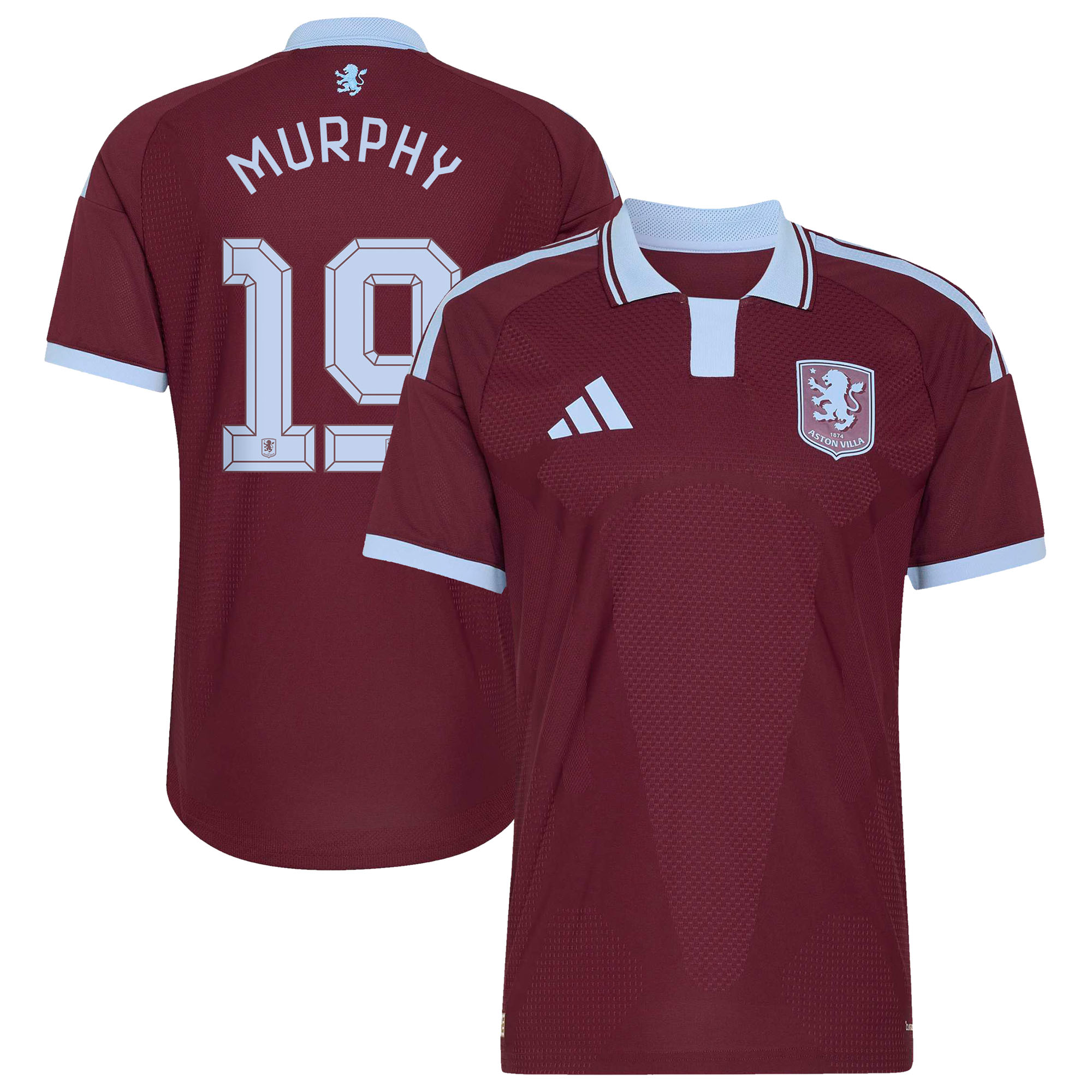 Aston Villa adidas Home Authentic Shirt 2026-27 with Murphy 19 Cup printing, , rebel_hi-res