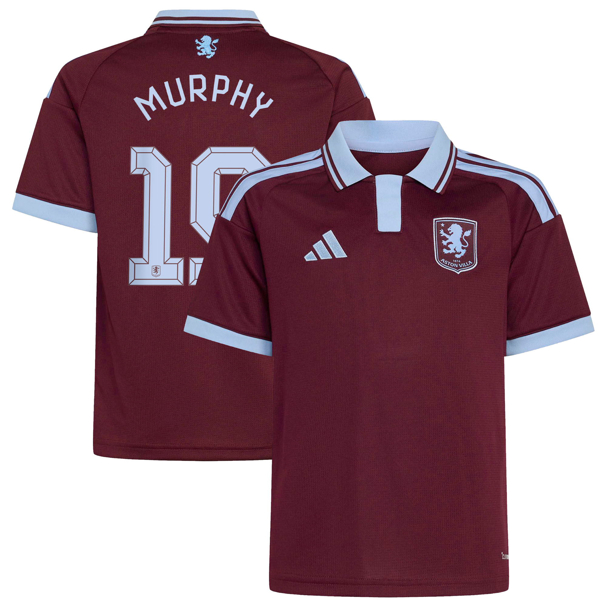 Aston Villa adidas Home Shirt 2026-27 - Kids with Murphy 19 Cup printing, , rebel_hi-res