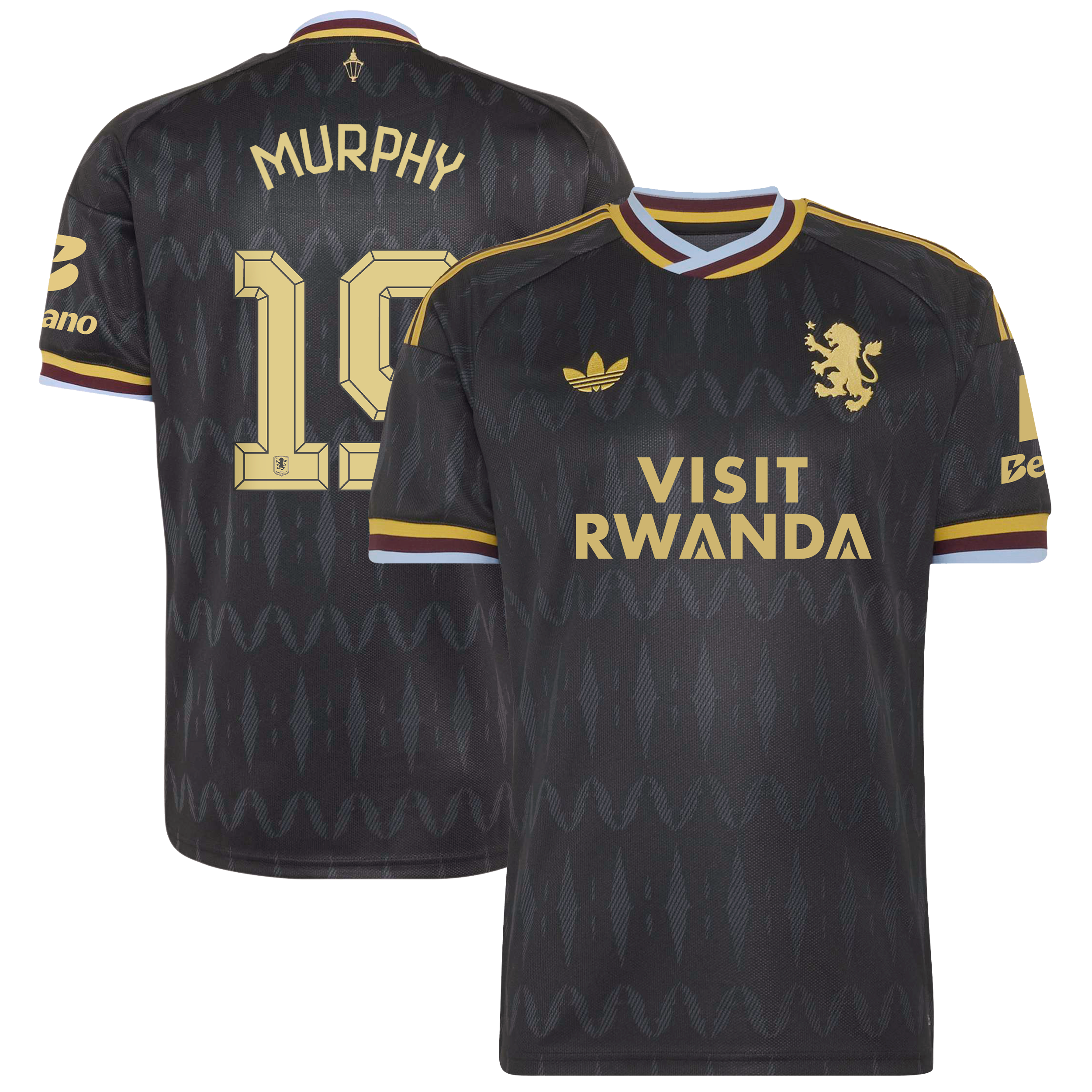 Aston Villa adidas Away Shirt 2026-27 with Murphy 19 Cup printing