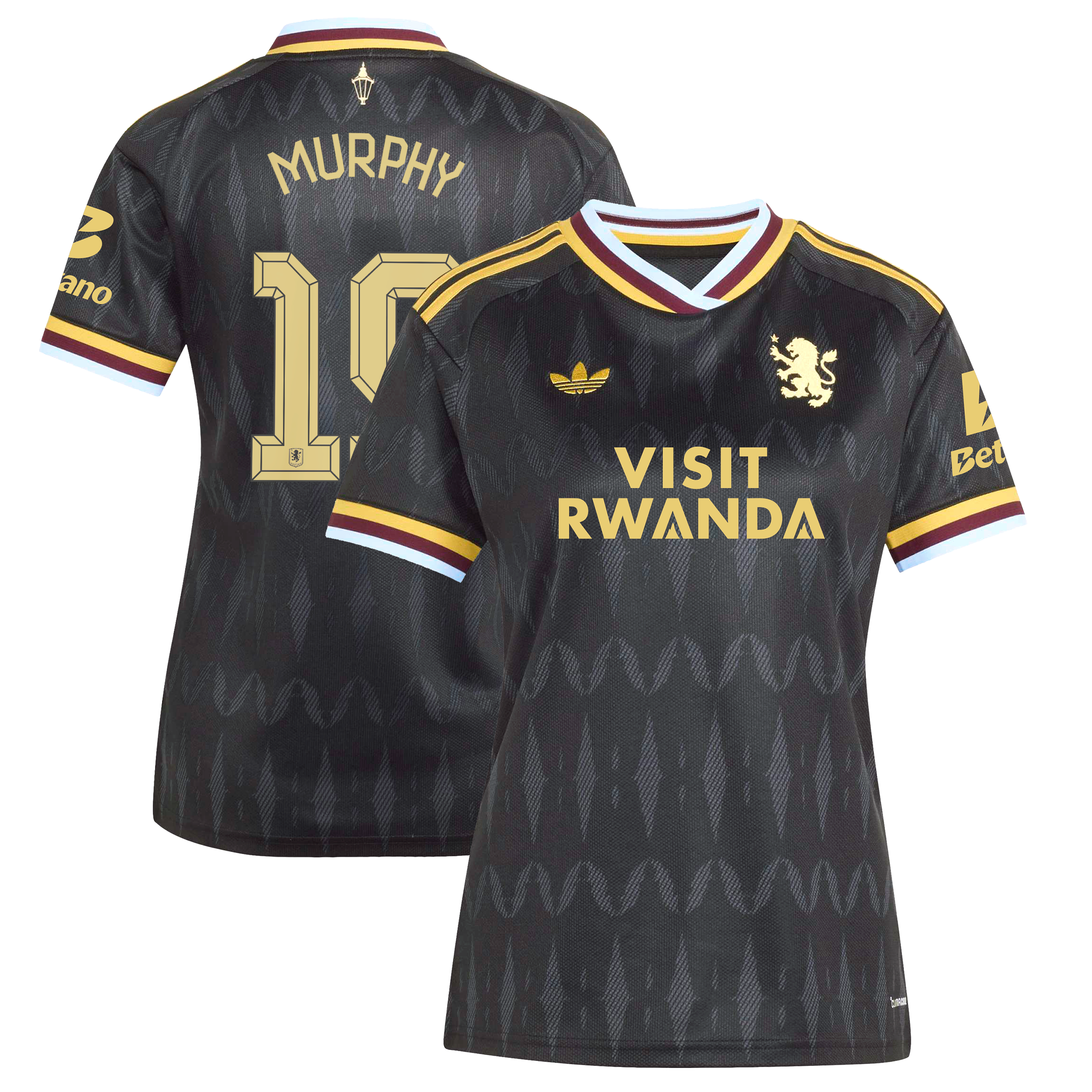 Aston Villa adidas Away Shirt 2026-27 - Womens with Murphy 19 Cup printing