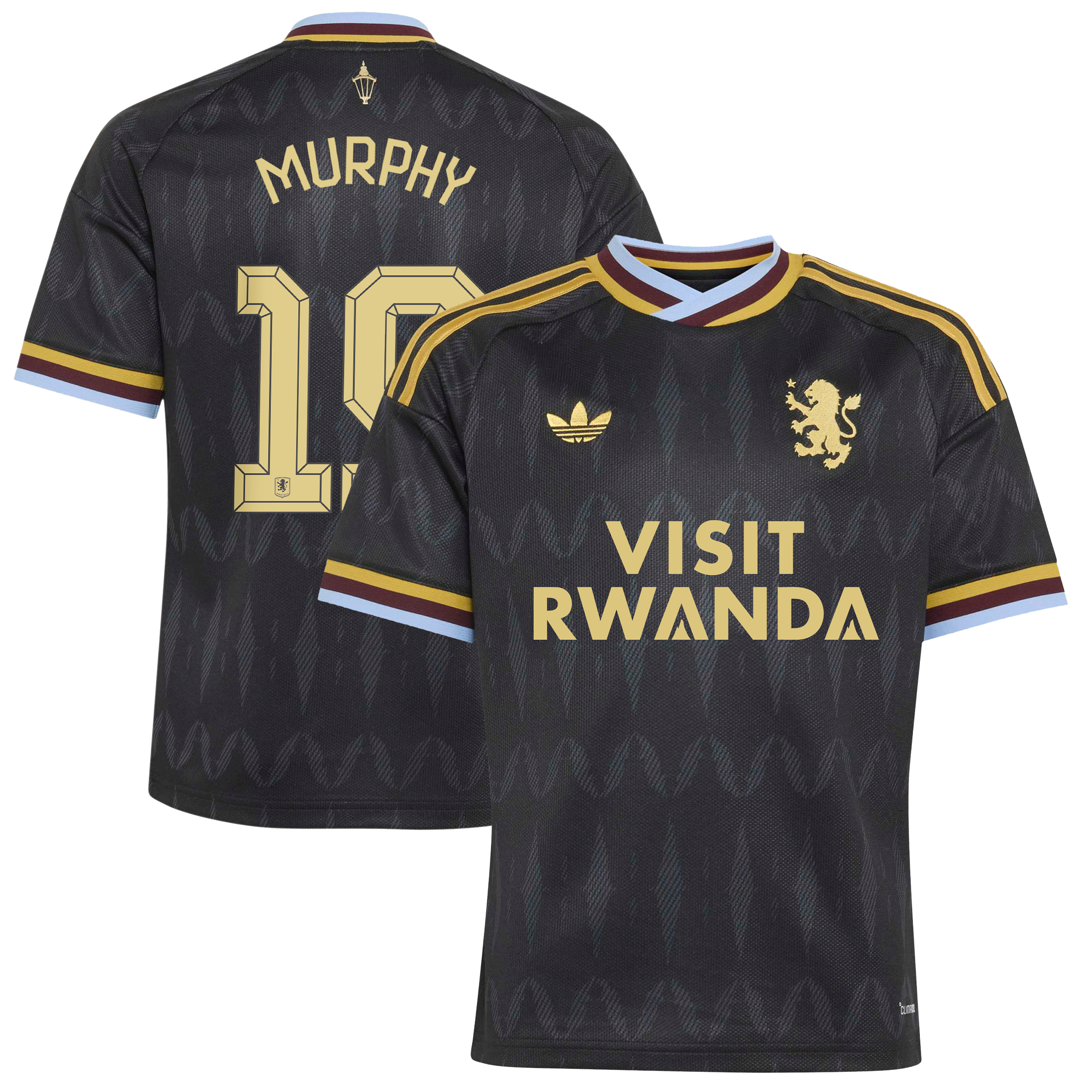 Aston Villa adidas Away Shirt 2026-27 - Kids with Murphy 19 Cup printing
