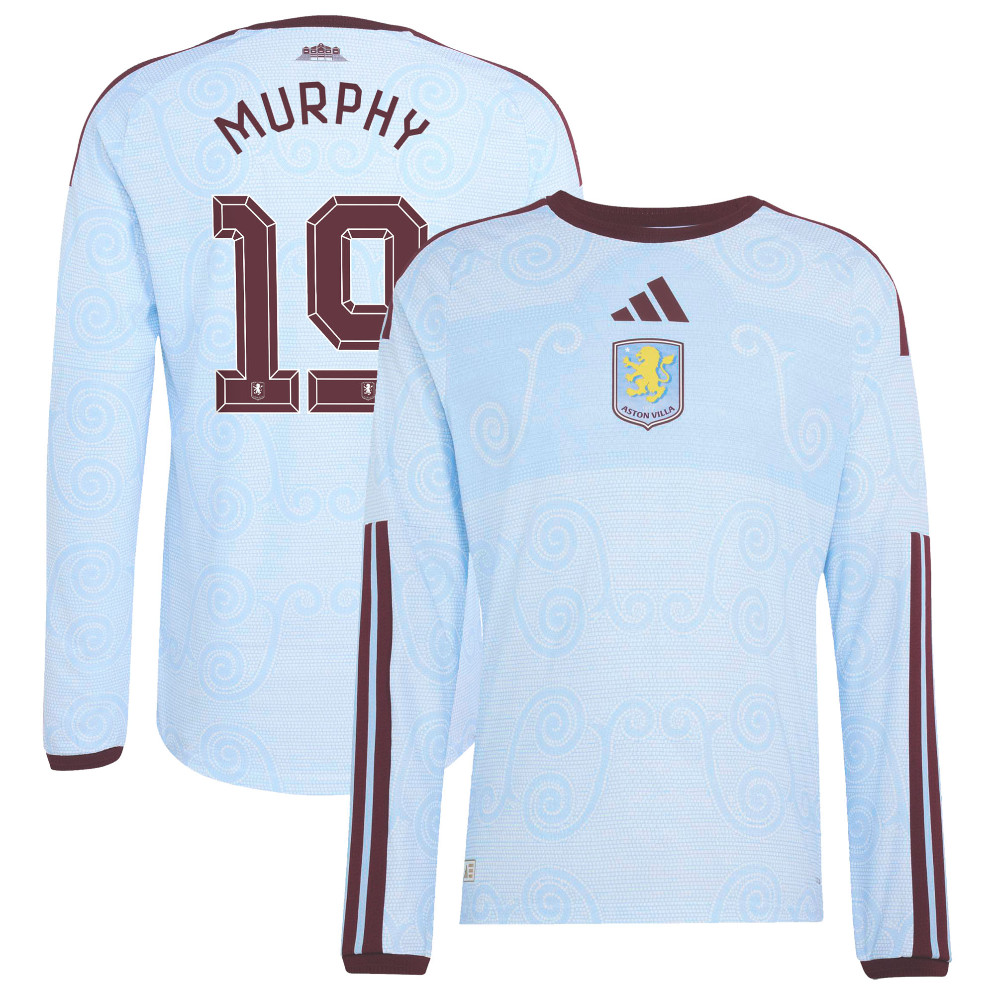 Aston Villa adidas Third Authentic Shirt 2026-27 - Long sleeve with Murphy 19 Cup printing, , rebel_hi-res