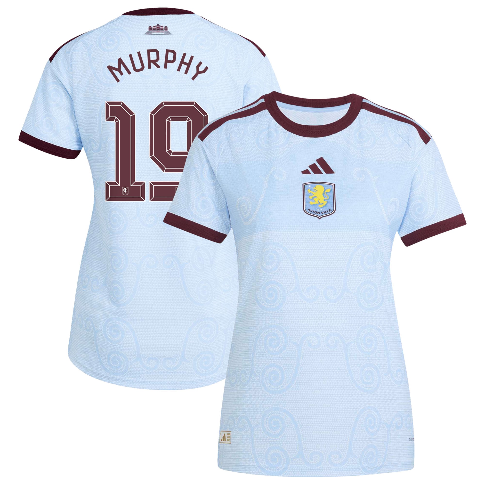 Aston Villa adidas Third Authentic Shirt 2026-27 - Womens with Murphy 19 Cup printing