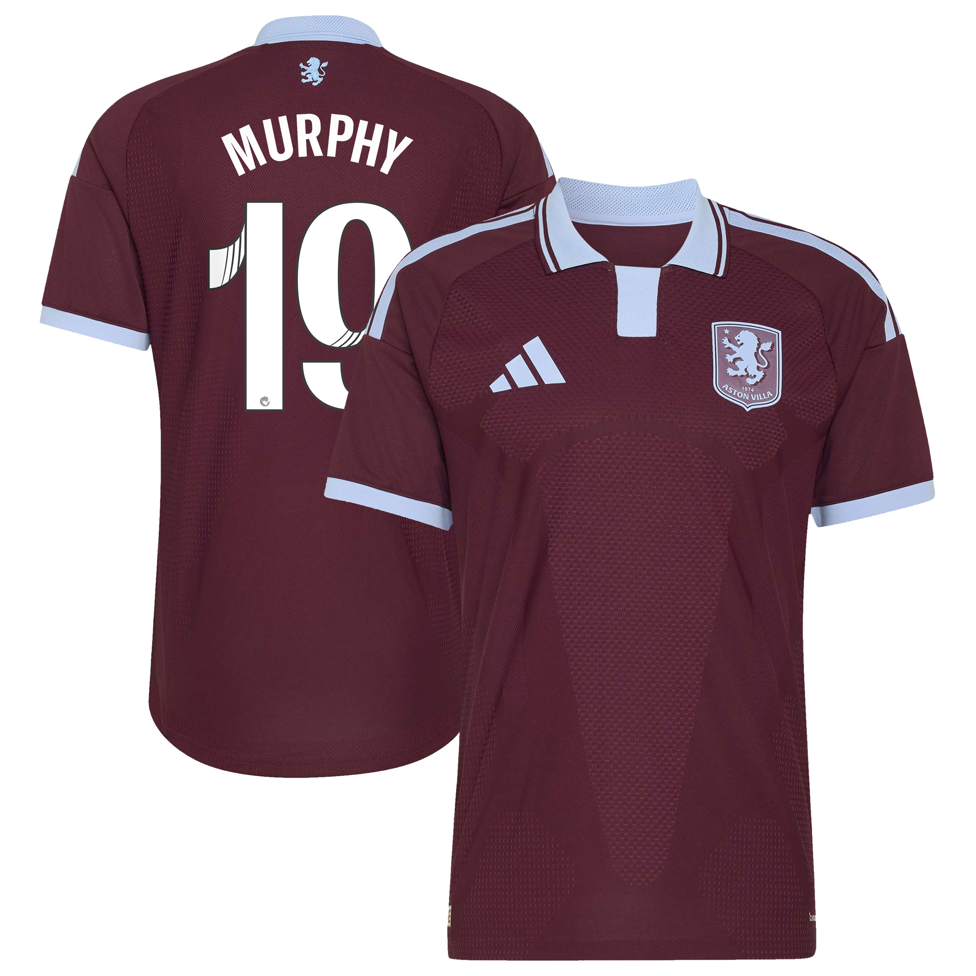 Aston Villa WSL adidas Home Authentic Shirt 2026-27 with Murphy 19  printing, , rebel_hi-res