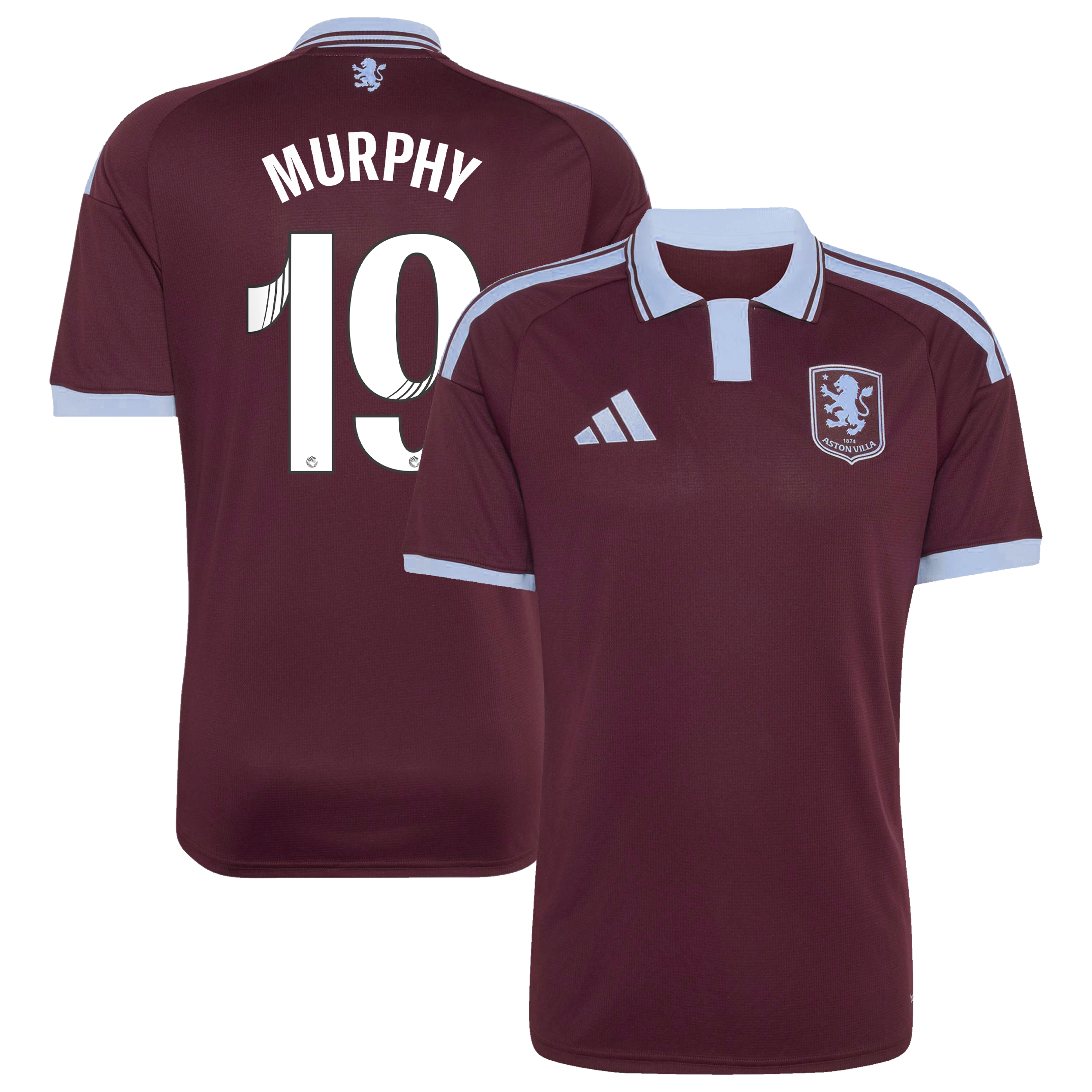 Aston Villa WSL adidas Home Shirt 2026-27 with Murphy 19  printing, , rebel_hi-res