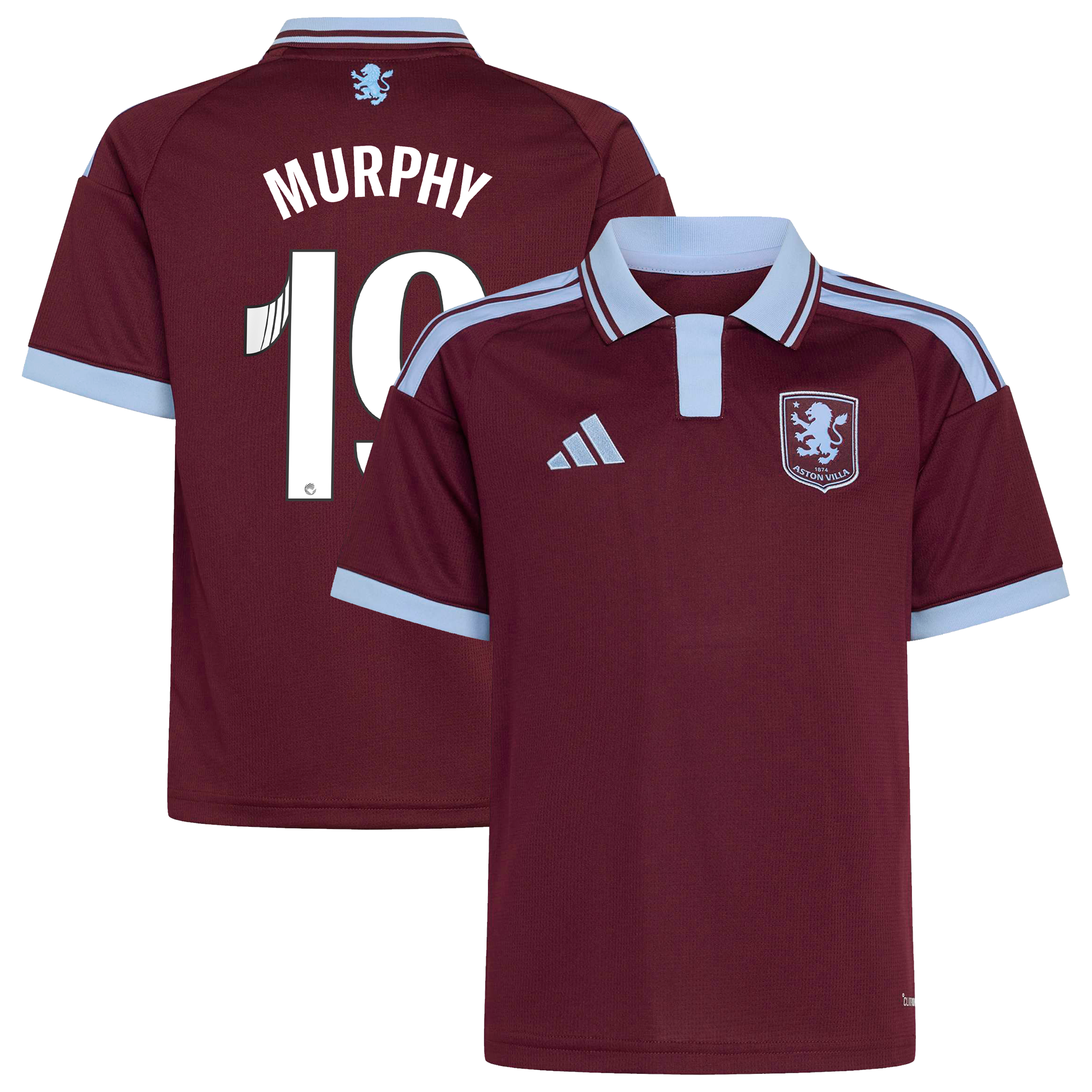 Aston Villa WSL adidas Home Shirt 2026-27 - Kids with Murphy 19  printing, , rebel_hi-res