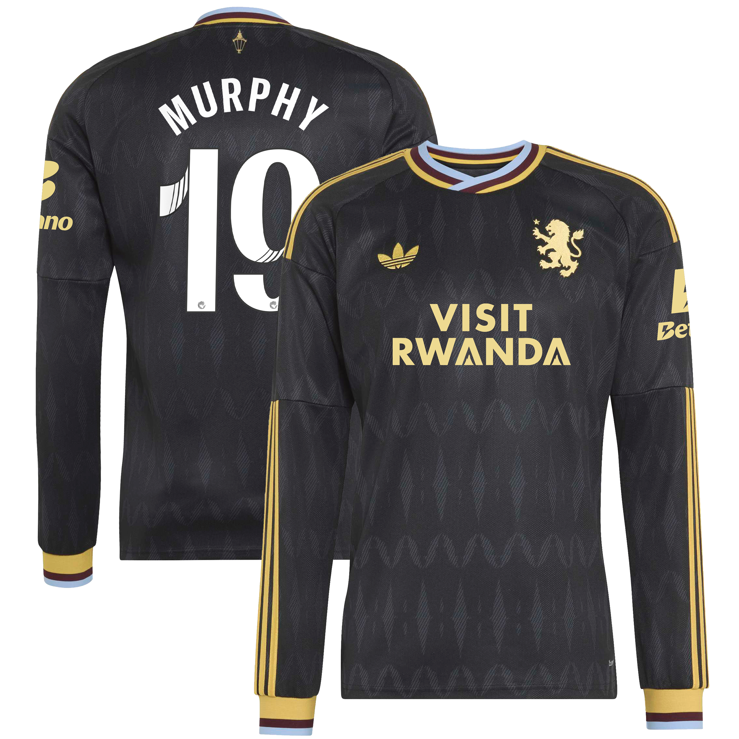 Aston Villa adidas WSL Away Shirt 2026-27 - Long Sleeve with Murphy 19  printing