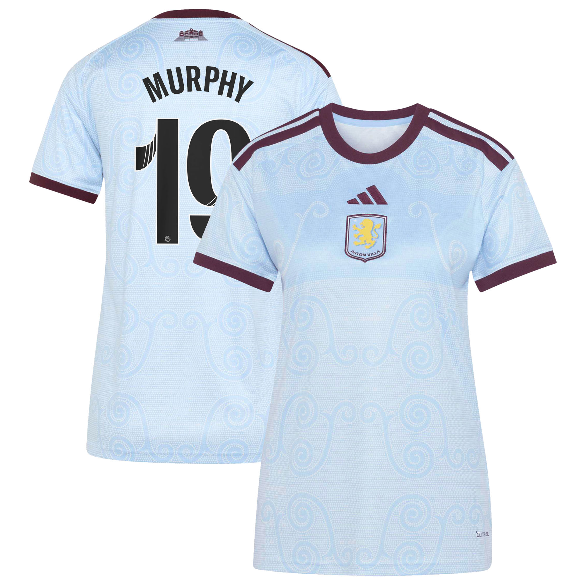 Aston Villa adidas WSL Third Shirt 2026-27 - Womens with Murphy 19  printing, , rebel_hi-res