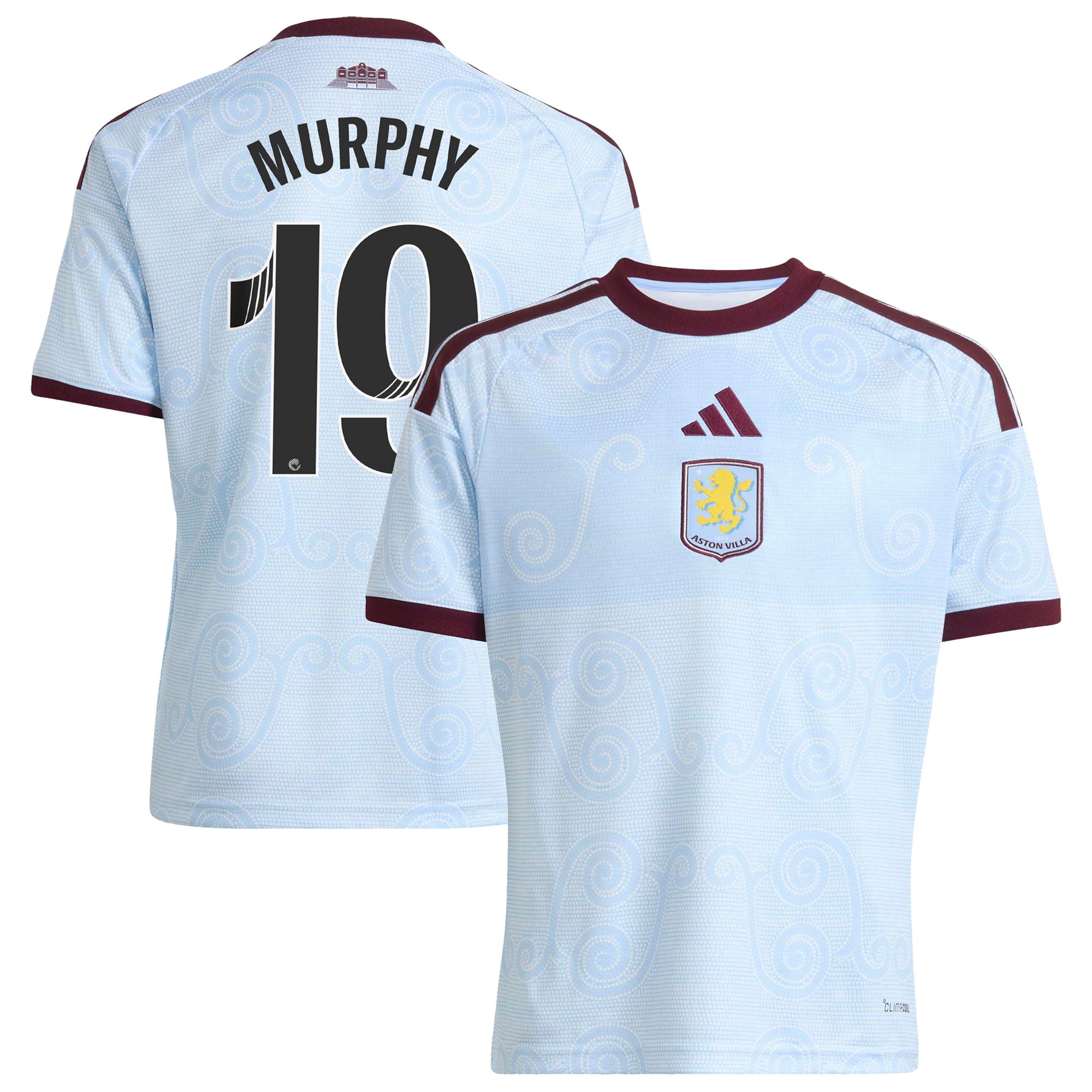 Aston Villa adidas WSL Third Shirt 2026-27 - Kids with Murphy 19  printing, , rebel_hi-res