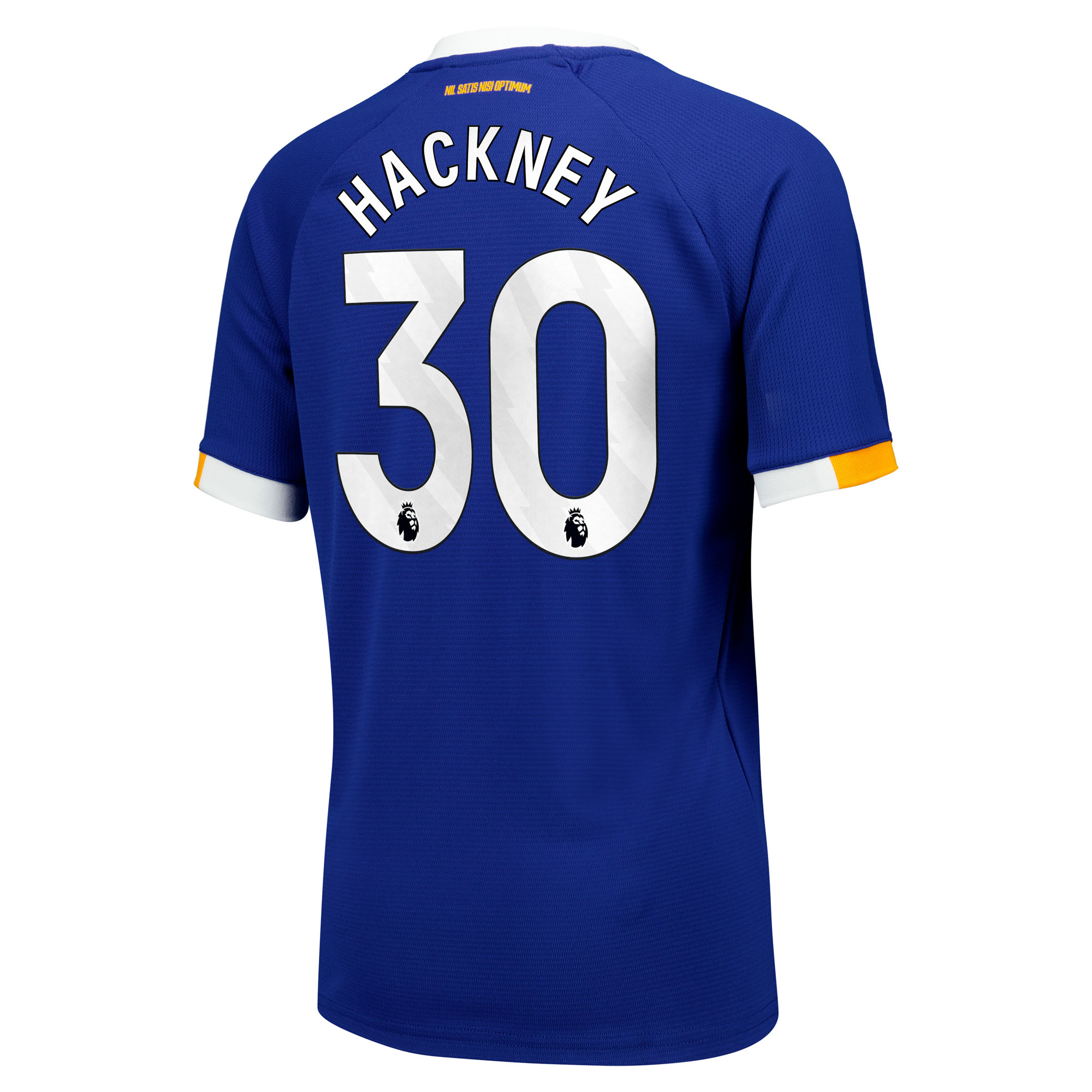 Everton Castore Home Replica Shirt 2026-27 - Kids with Hackney 30 printing, , rebel_hi-res