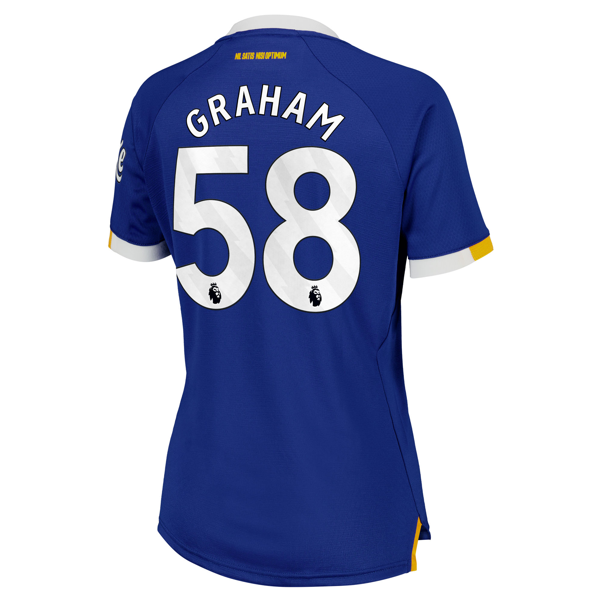 Everton Castore Home Pro Shirt 2026-27 - Womens with Graham 58 printing, , rebel_hi-res