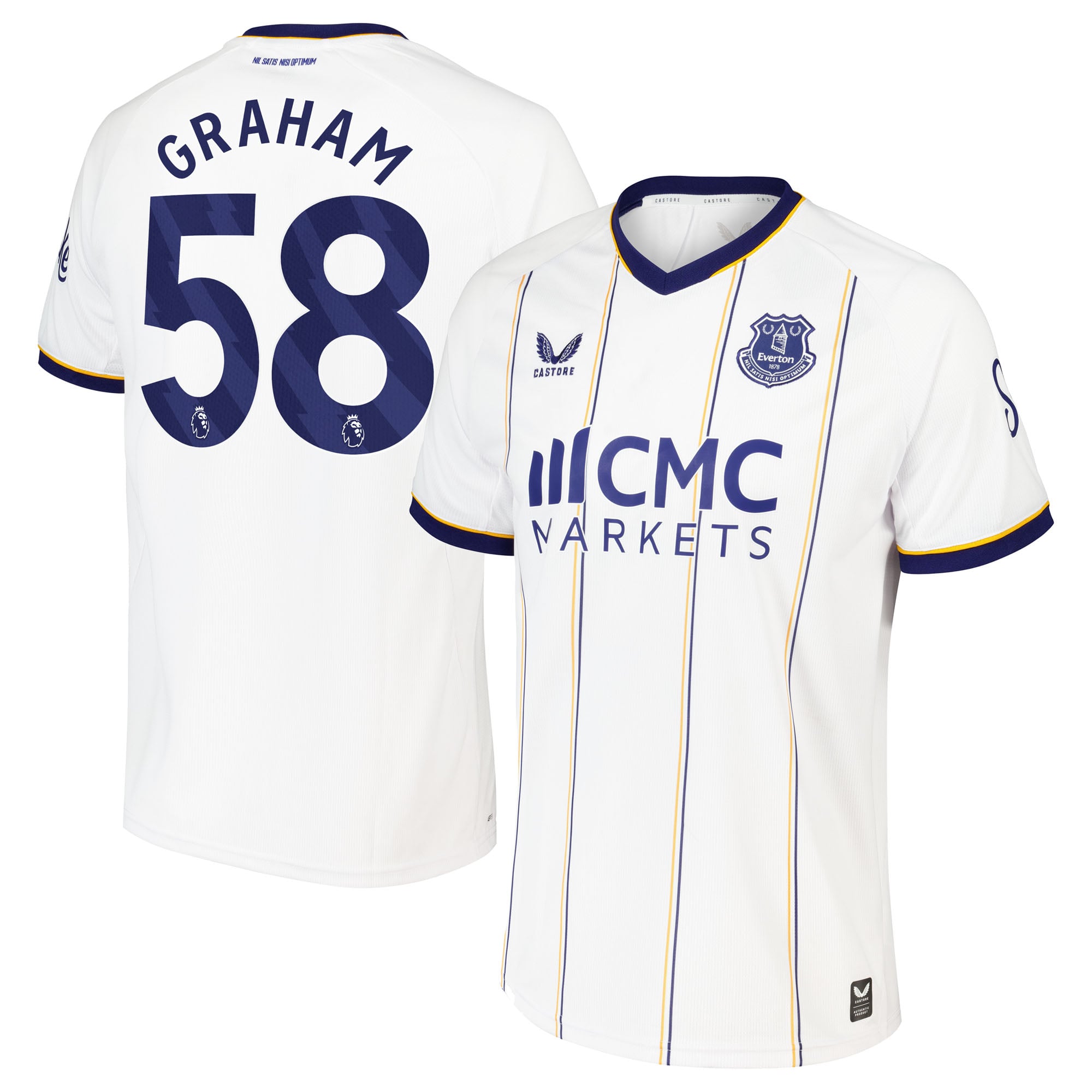 Everton Castore Away Shirt 2026-27 with Graham 58 printing