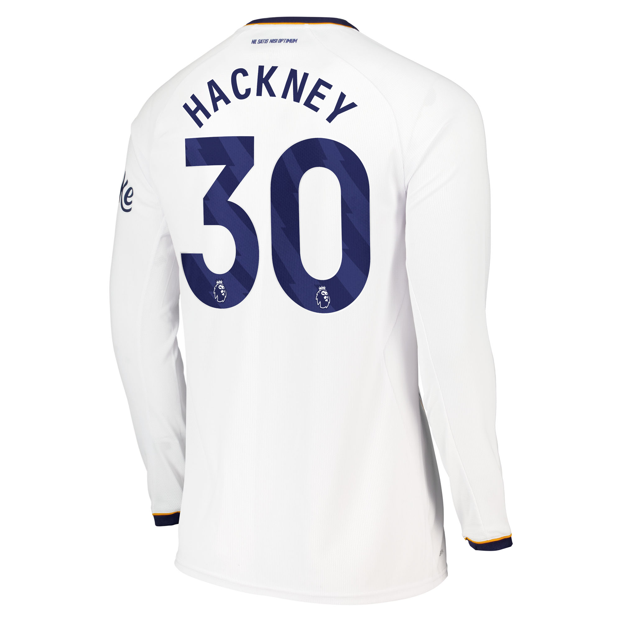 Everton Castore Away Shirt 2026-27 - Long Sleeve with Hackney 30 printing, , rebel_hi-res